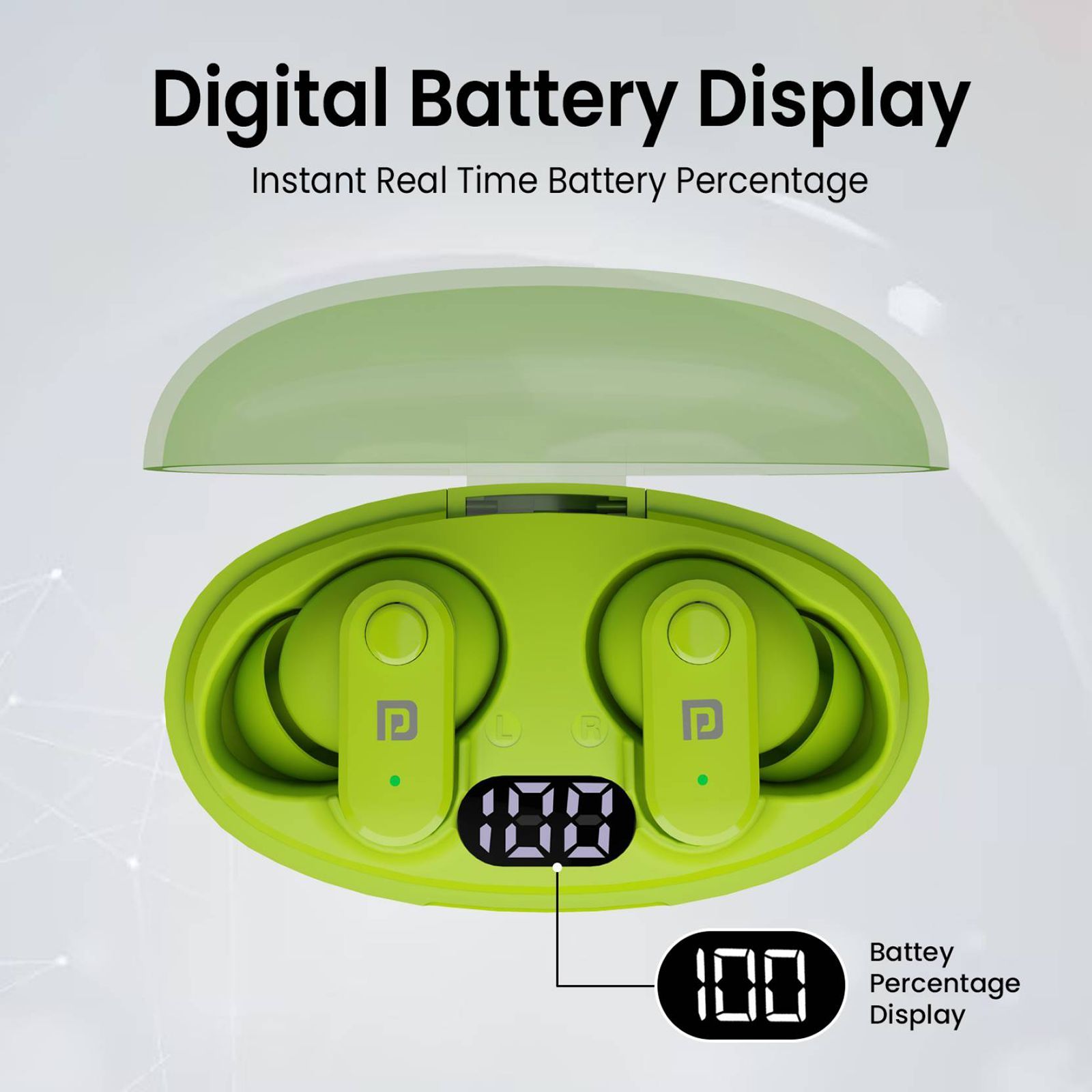 PORTRONICS Harmonics Twins S16 POR2229 TWS Earbuds (IPX5 Water & Sweat Resistant, Deep Bass Technology, Green)_9