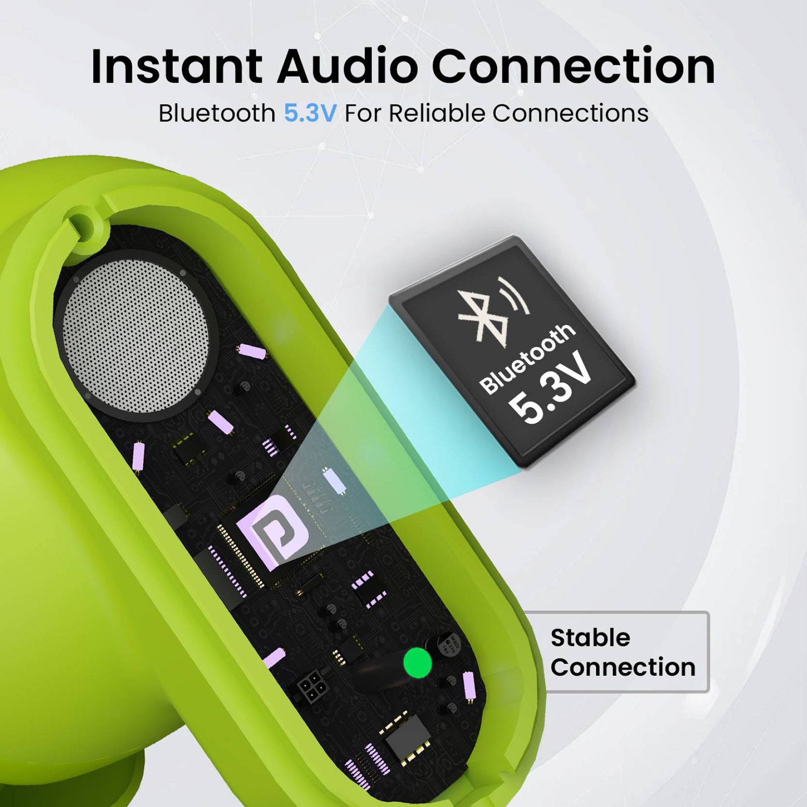 PORTRONICS Harmonics Twins S16 POR2229 TWS Earbuds (IPX5 Water & Sweat Resistant, Deep Bass Technology, Green)_4