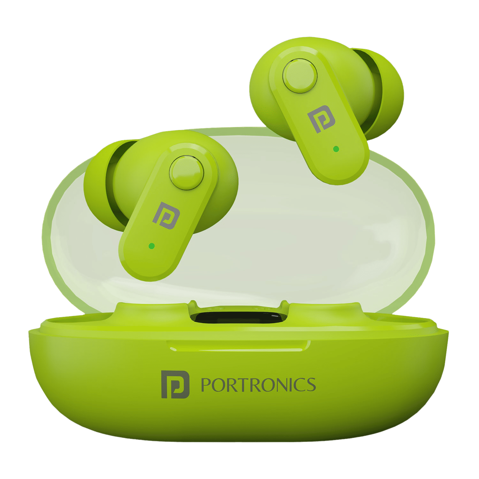 PORTRONICS Harmonics Twins S16 POR2229 TWS Earbuds (IPX5 Water & Sweat Resistant, Deep Bass Technology, Green)_1