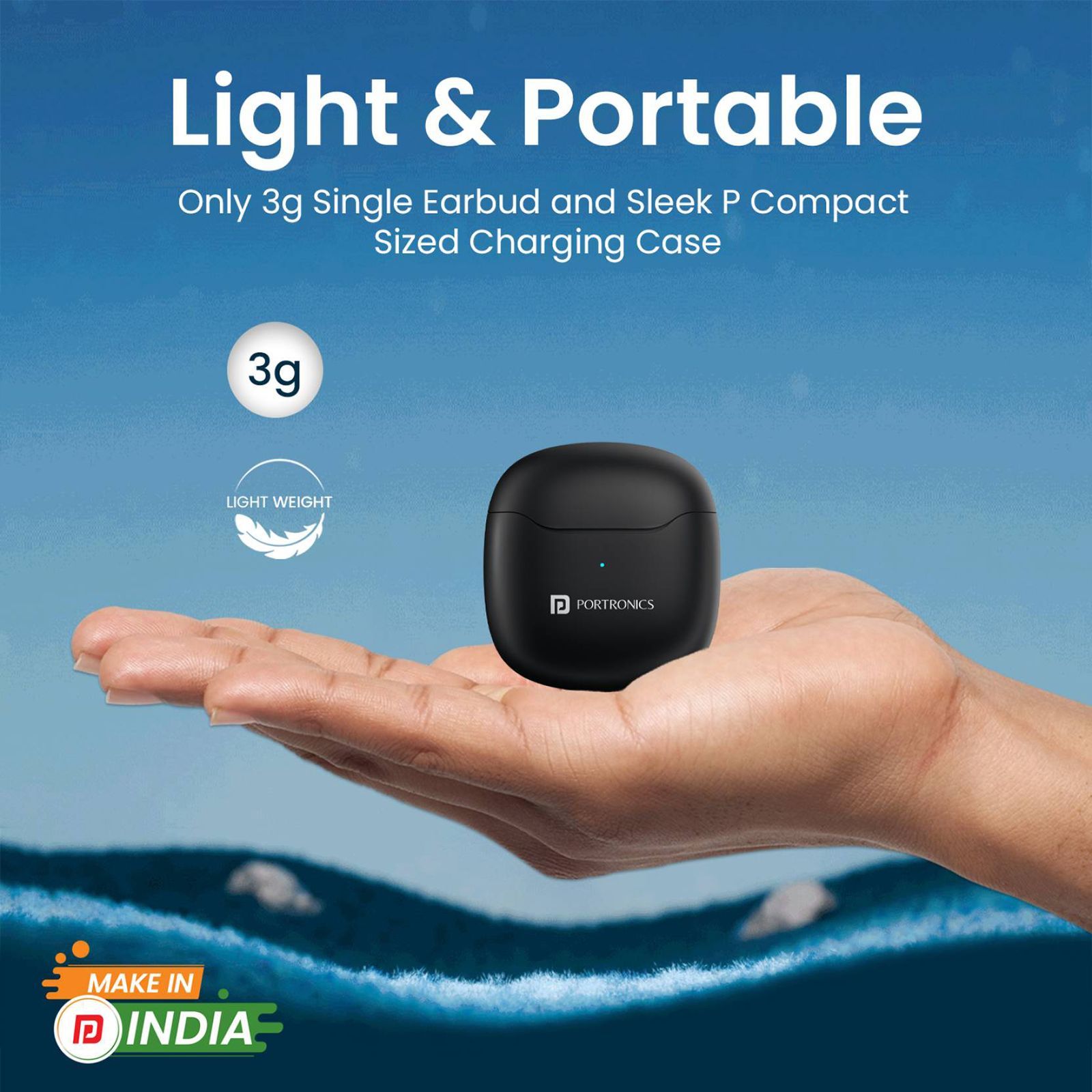 PORTRONICS Harmonics Twins S12 POR2389 TWS Earbuds (IPX5 Water Resistant, Deep Bass Technology, Black) PORTRONICS Harmonics Twins S12 POR2389 TWS Earbuds (IPX5 Water Resistant, Deep Bass Technology, Black)_6