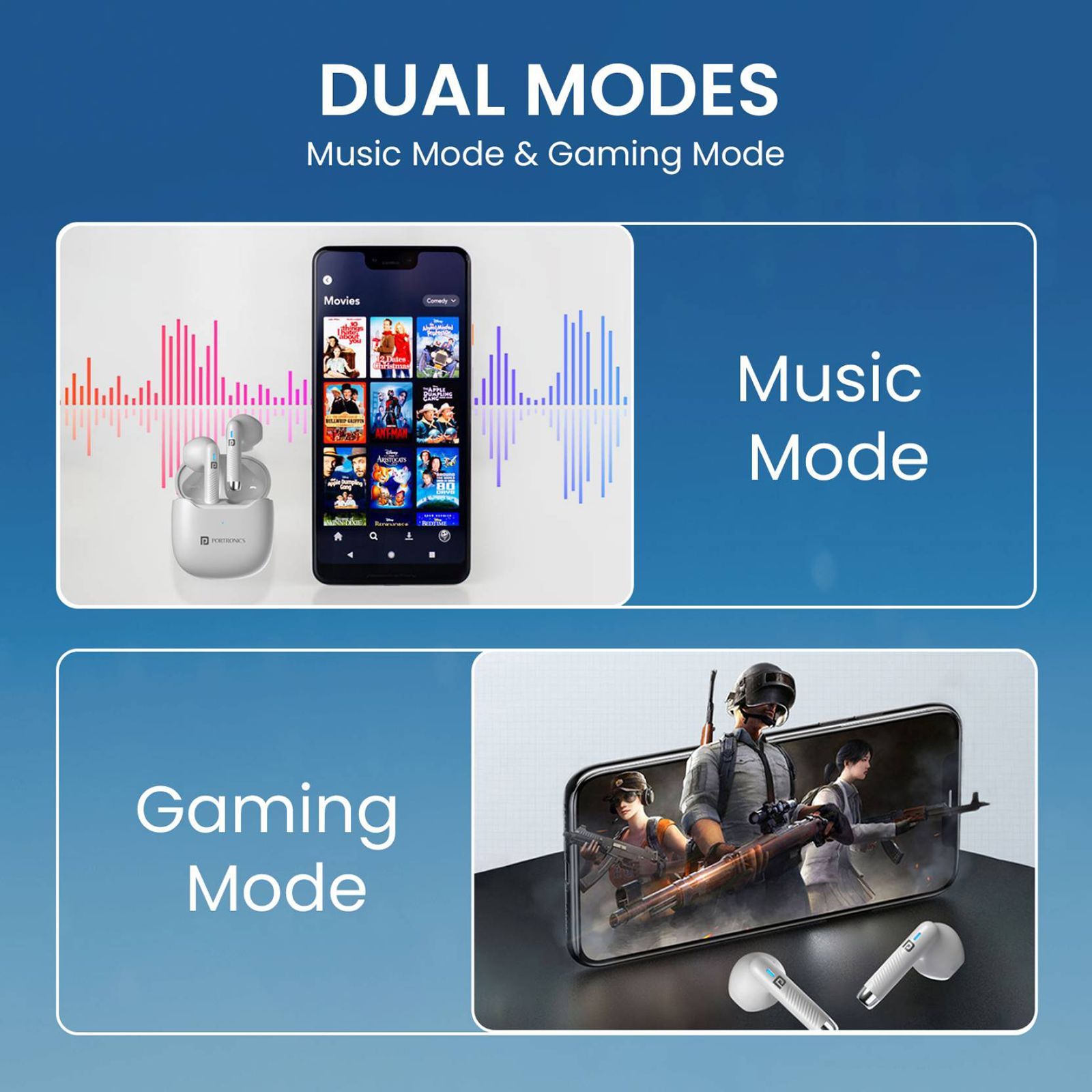 PORTRONICS Harmonics Twins S12 POR2390 TWS Earbuds (IPX5 Water & Sweat Resistant, Deep Bass Technology, White)_6