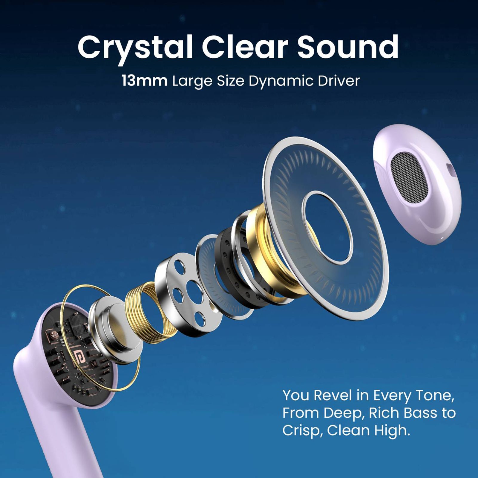 PORTRONICS Harmonics Twins S12 POR2390 TWS Earbuds (IPX5 Water & Sweat Resistant, Deep Bass Technology, Purple)_4