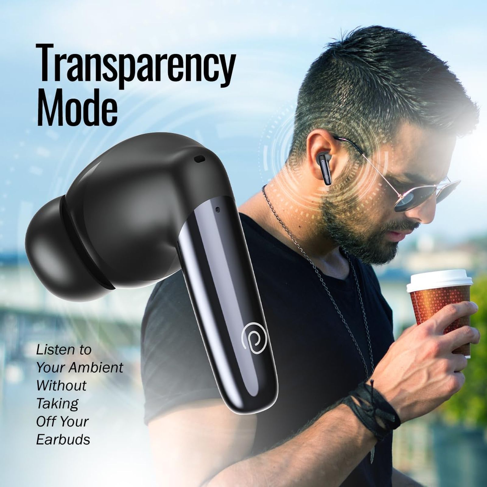 pTron Zenbuds Ultima TWS Earbuds with Active Noise Cancellation (IPX5 Water and Sweat Resistant, 4D Panaromic Audio, Black)_8