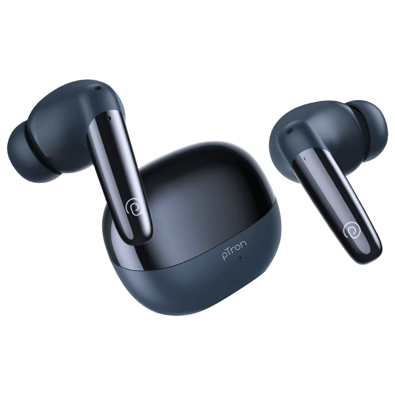 pTron Zenbuds Ultima TWS Earbuds with Active Noise Cancellation (IPX5 Water and Sweat Resistant, 4D Panaromic Audio, Blue)_1
