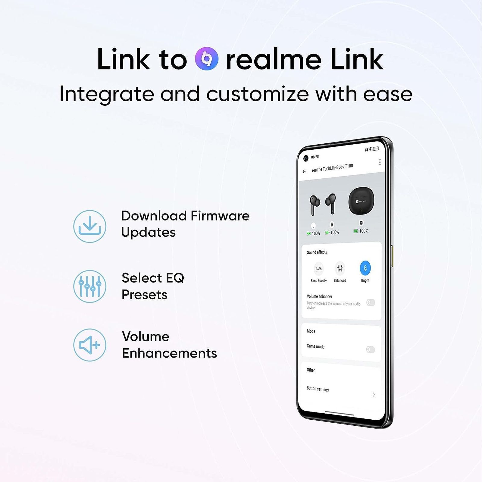 realme Techlife T100 TWS Earbuds with AI Environment Noise Cancellation (IPX5 Water Resistant, Google Fast Pair, Jazz Blue)_8