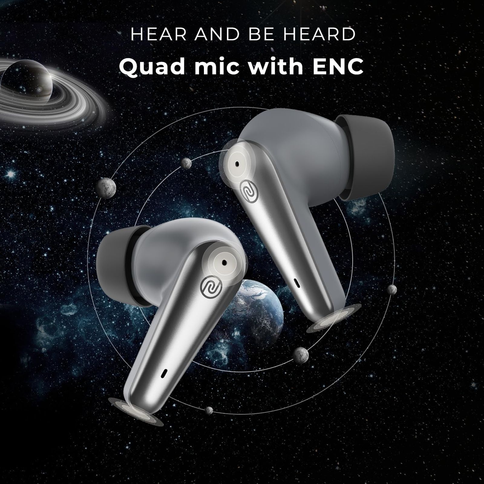 noise Buds X Prime TWS Earbuds with Environmental Noise Cancellation (IPX5 Water Resistant, Fast Charge, Silver Grey)_8