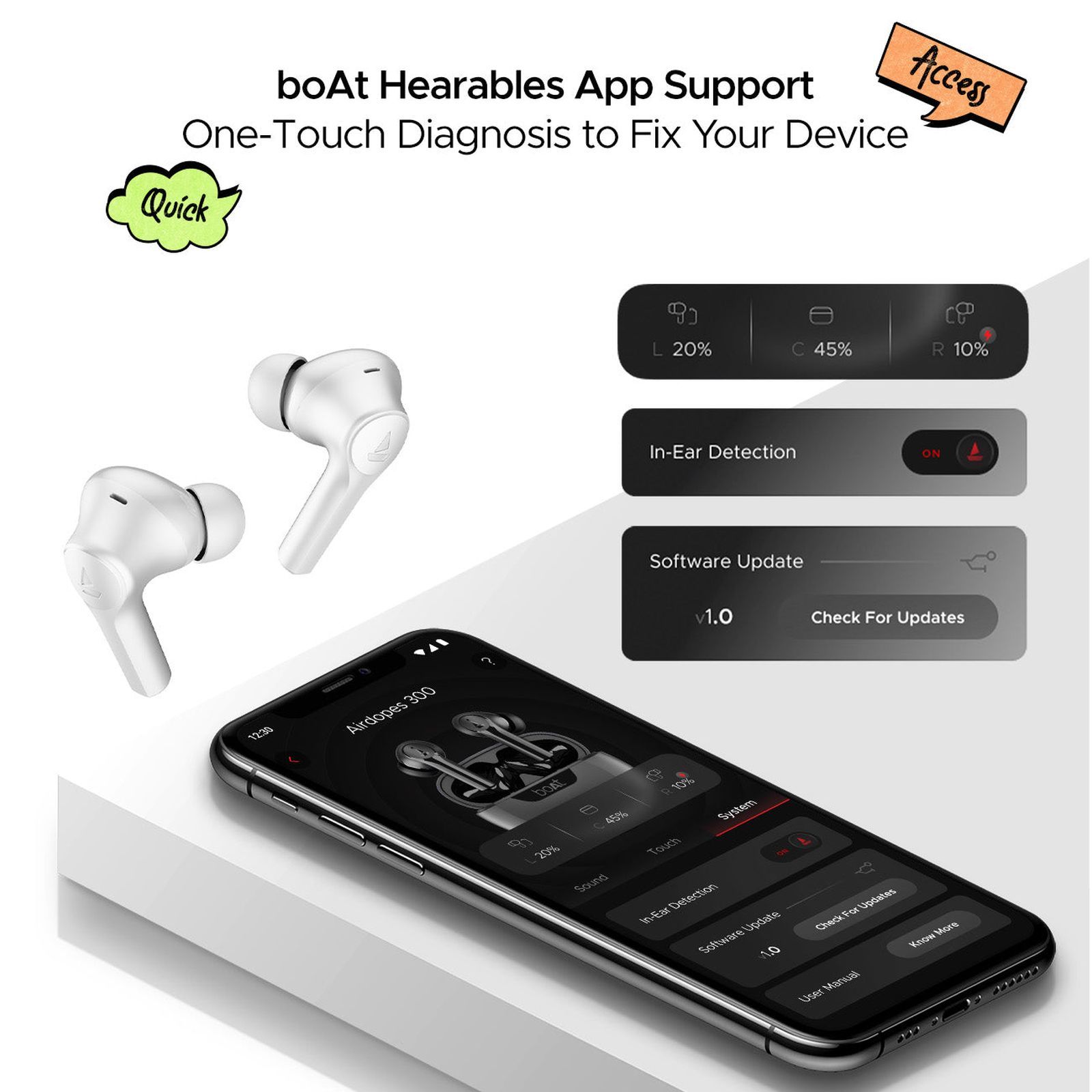 boAt Airdopes 300 TWS Earbuds with AI Environmental Noise Cancellation (IPX4 Water Proof, Splash & Sweat Resistance, 50 Hours Playback, Chrome White)_9