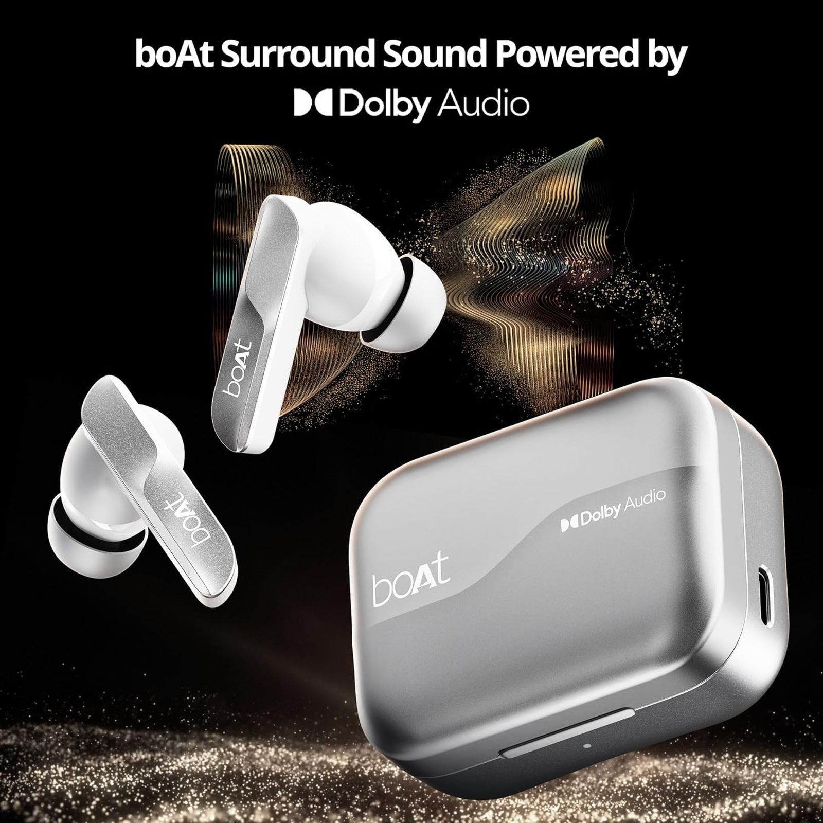 boAt Airdopes 800 TWS Earbuds with Environmental Noise Cancellation (IPX5 Water Resistant, ASAP Charge, Interstellar White) boAt Airdopes 800 TWS Earbuds with Environmental Noise Cancellation (IPX5 Water Resistant, ASAP Charge, Interstellar White)_8
