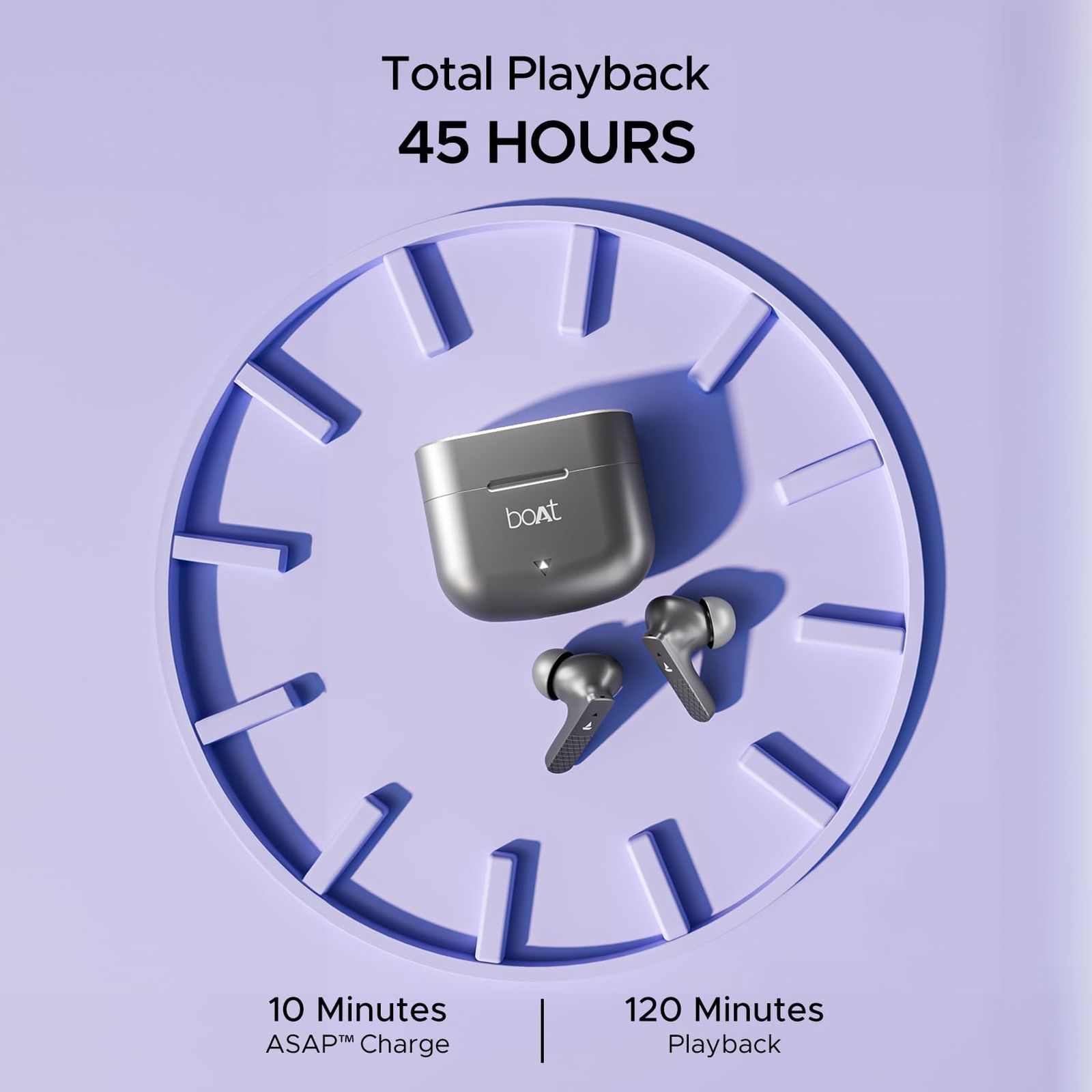 boAt Airdopes 91 TWS Earbuds with Environmental Noise Cancellation (IPX5 Water Resistant, ASAP Charge, Misty Grey)_4