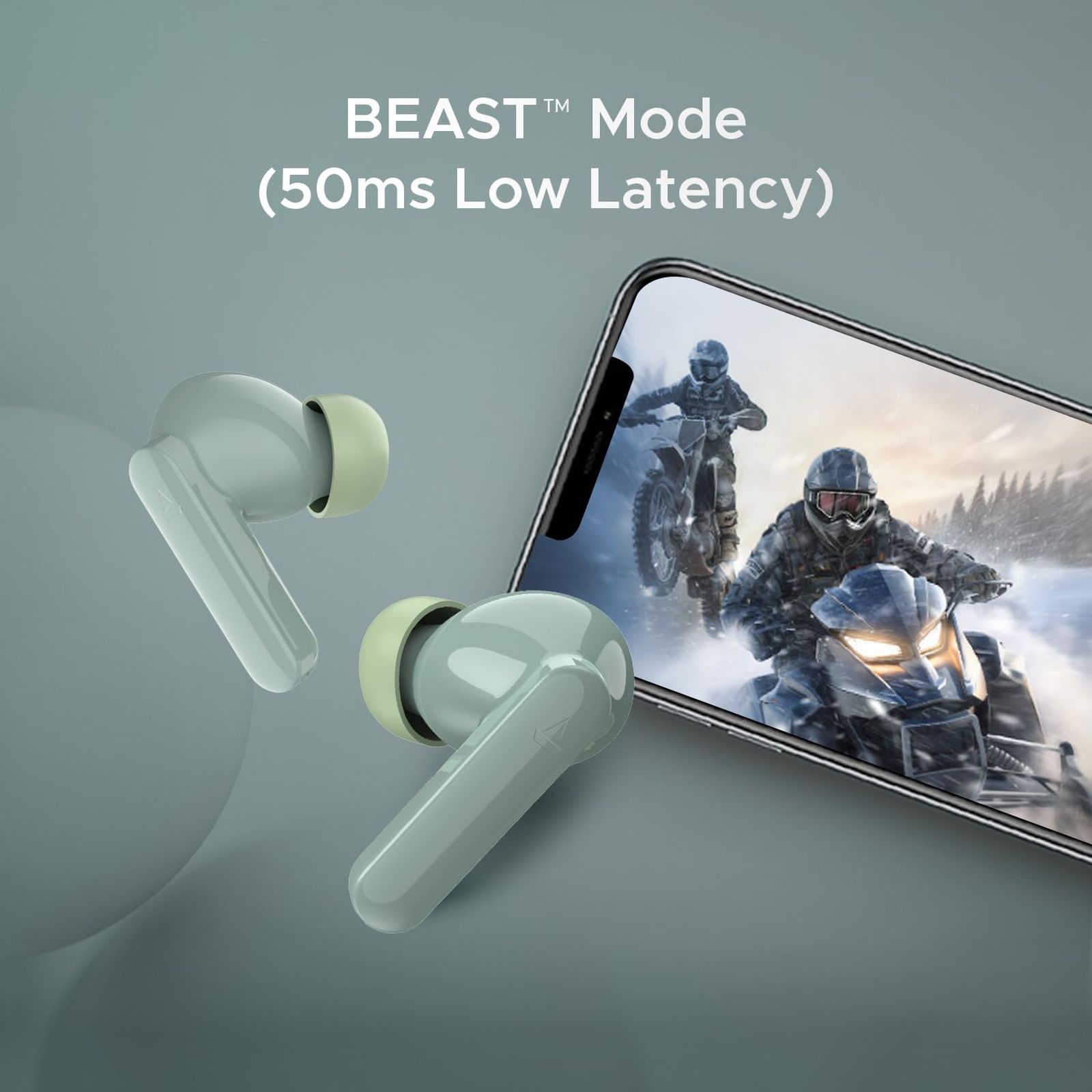 boAt Airdopes Ultra Plus TWS Earbuds with Passive Noise Cancellation (IPX5 Sweat Resistant, ASAP Charge, Olive Slate)_6