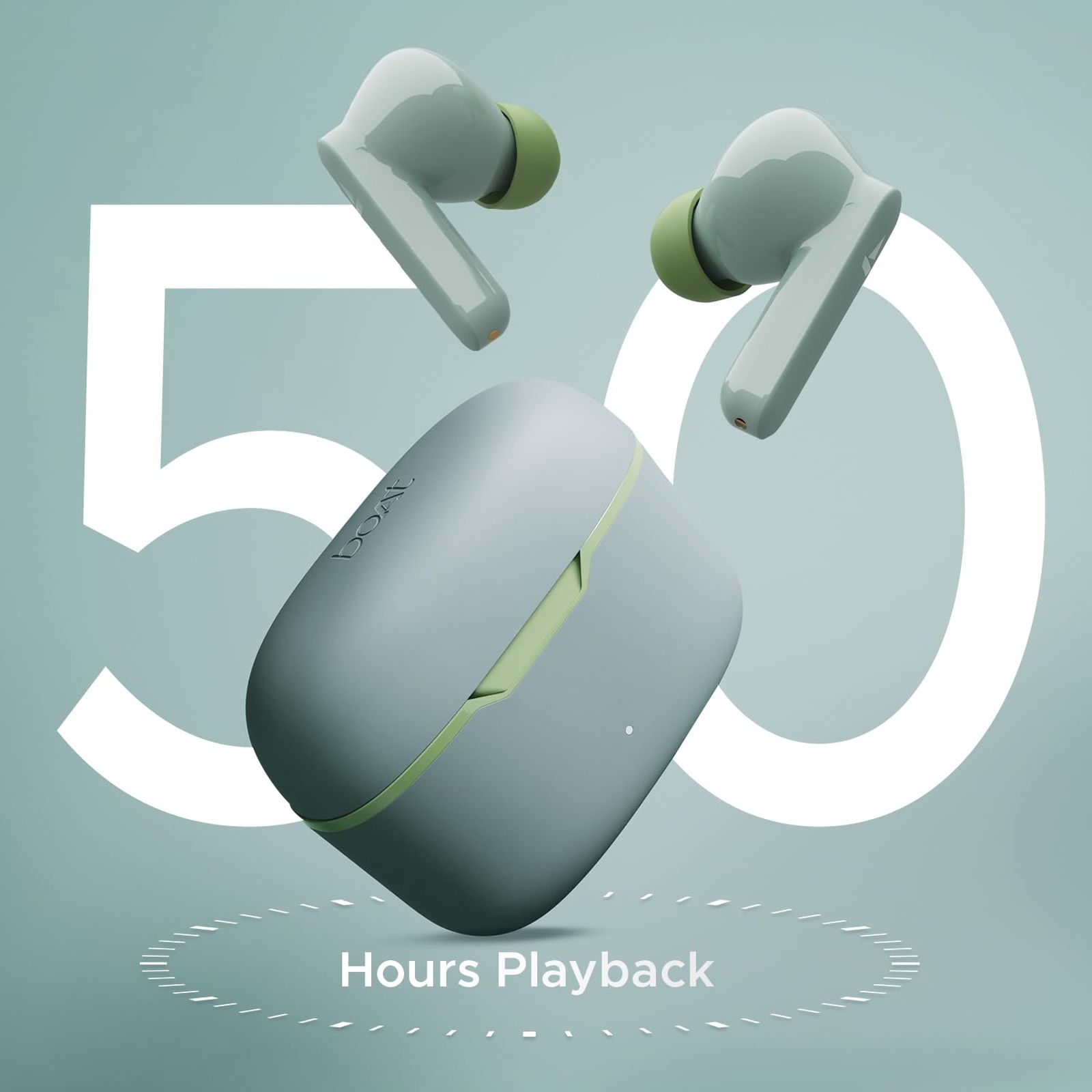 boAt Airdopes Ultra Plus TWS Earbuds with Passive Noise Cancellation (IPX5 Sweat Resistant, ASAP Charge, Olive Slate)_4