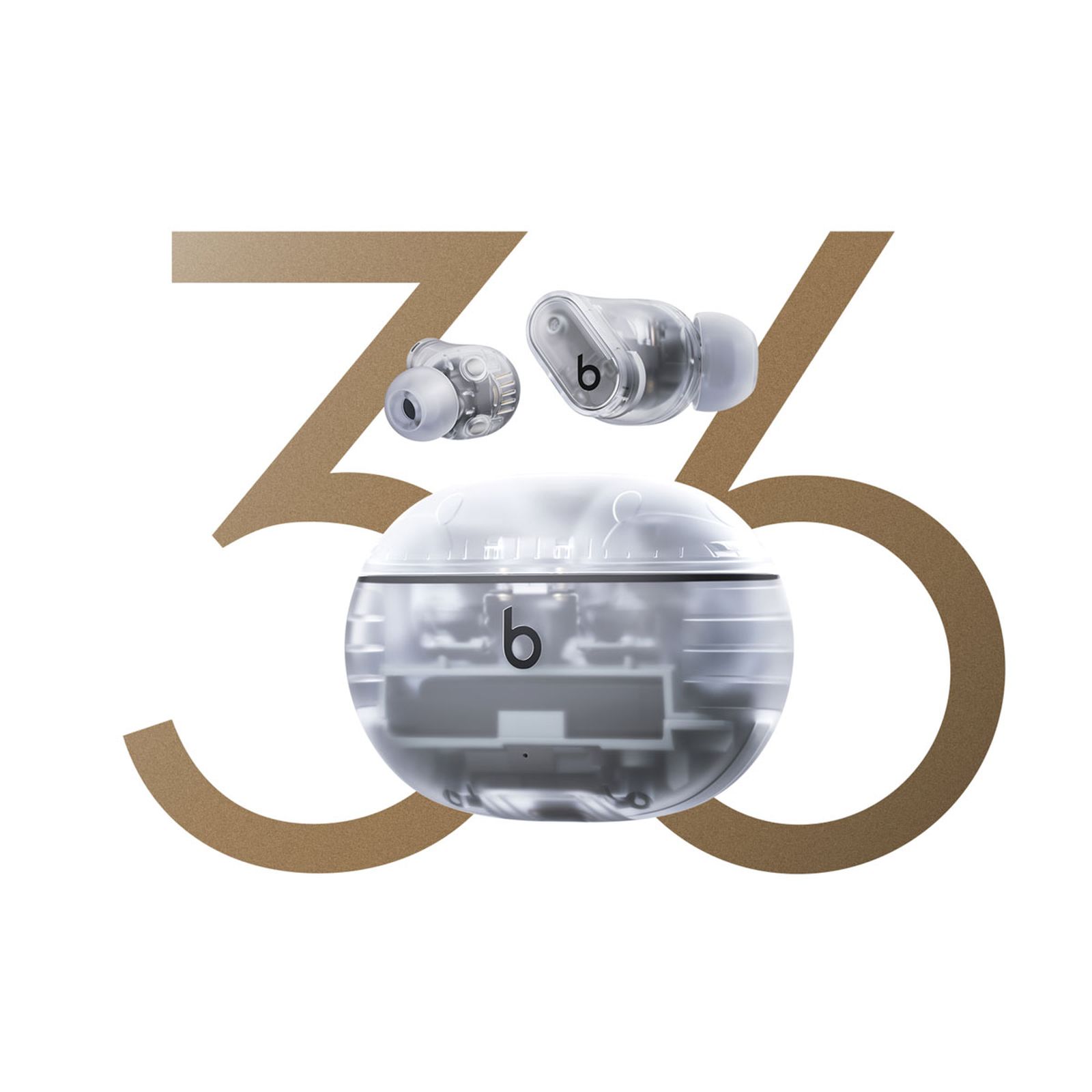 beats Studio Buds Plus TWS Earbuds with Active Noise Cancellation (IPX4 Water & Sweat Resistant, Siri Voice Assistant, Transparent)_3