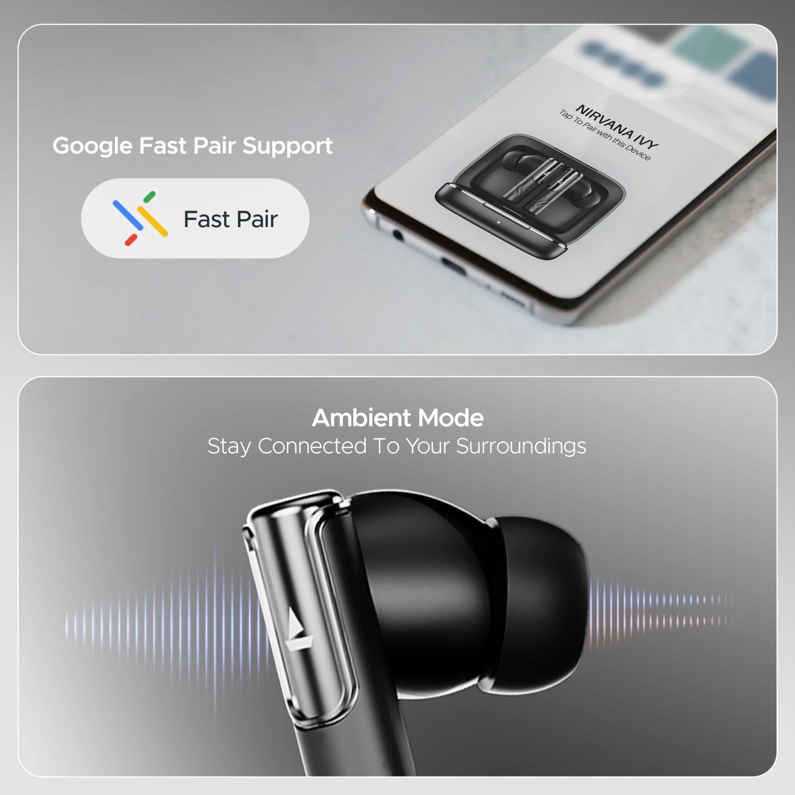 boAt Nirvana Ivy TWS Earbuds with Active Noise Cancellation (IPX5 Sweat Proof, 360 Degree Spatial Audio, Gunmetal Black) boAt Nirvana Ivy TWS Earbuds with Active Noise Cancellation (IPX5 Sweat Proof, 360 Degree Spatial Audio, Gunmetal Black) _9