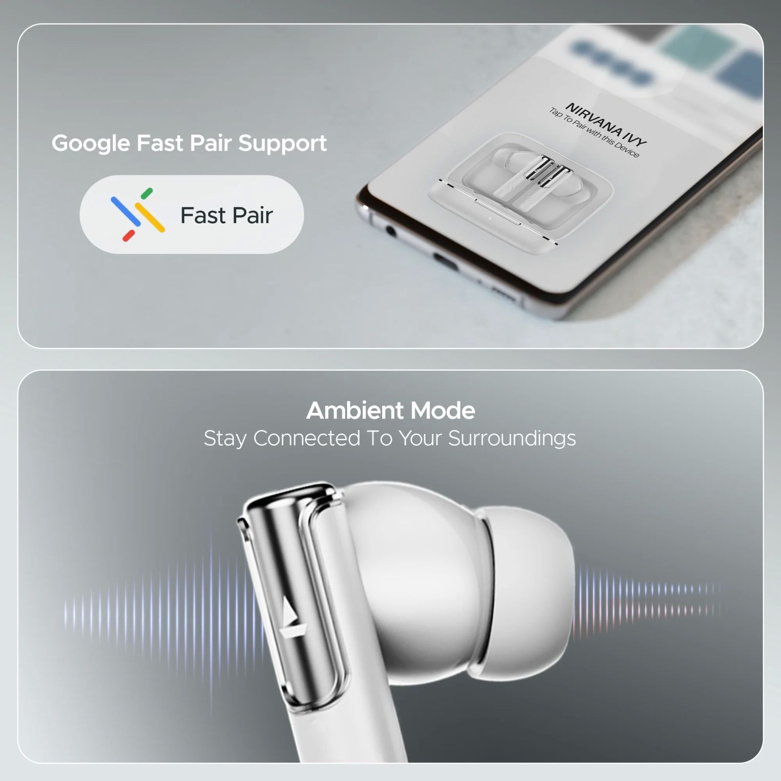 boAt Nirvana Ivy TWS Earbuds with Active Noise Cancellation (IPX5 Sweat Resistant, 360 Degree Spatial Audio, Gunmetal White) _9