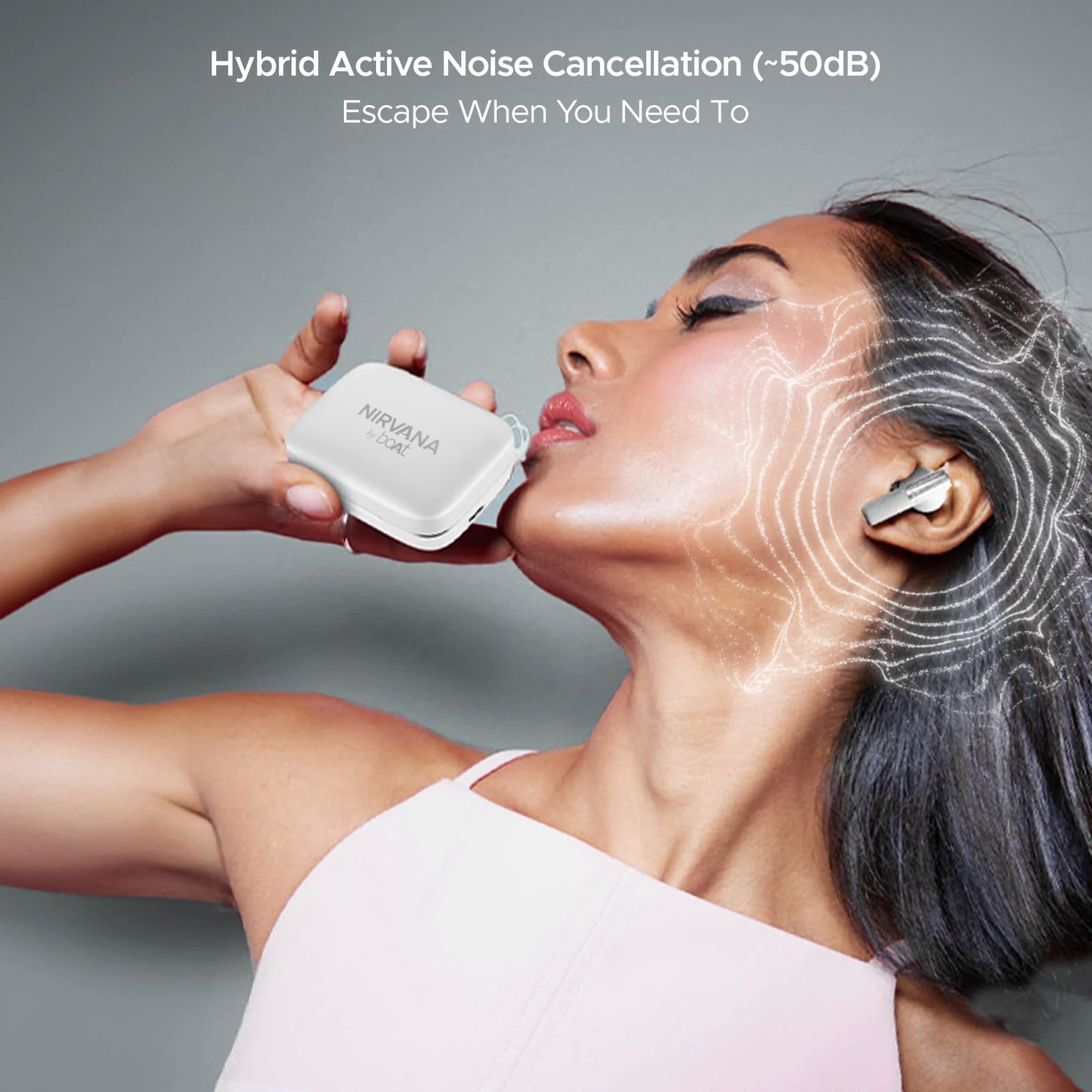 boAt Nirvana Ivy TWS Earbuds with Active Noise Cancellation (IPX5 Sweat Resistant, 360 Degree Spatial Audio, Gunmetal White) _12
