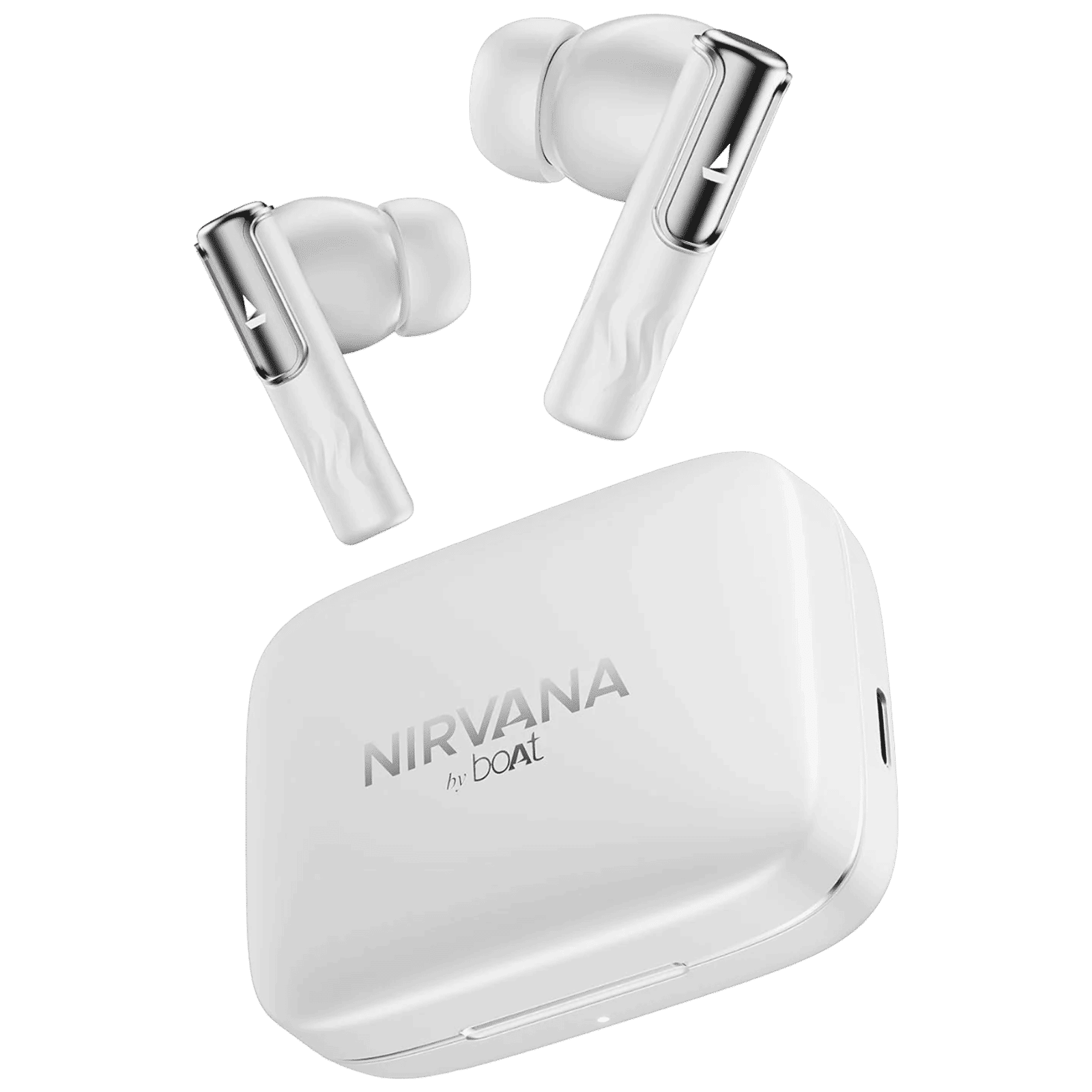 boAt Nirvana Ivy TWS Earbuds with Active Noise Cancellation (IPX5 Sweat Resistant, 360 Degree Spatial Audio, Gunmetal White) _1