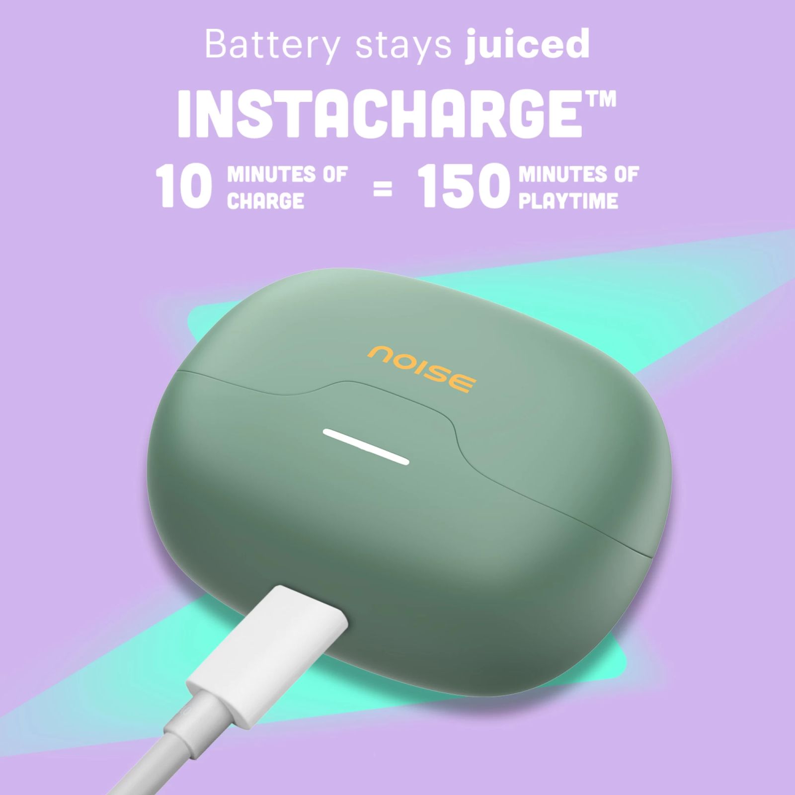 noise Pop Buds TWS Earbuds with Environmental Noise Cancellation (IPX5 Water Resistant, Hyper Sync, Forest Pop)_4