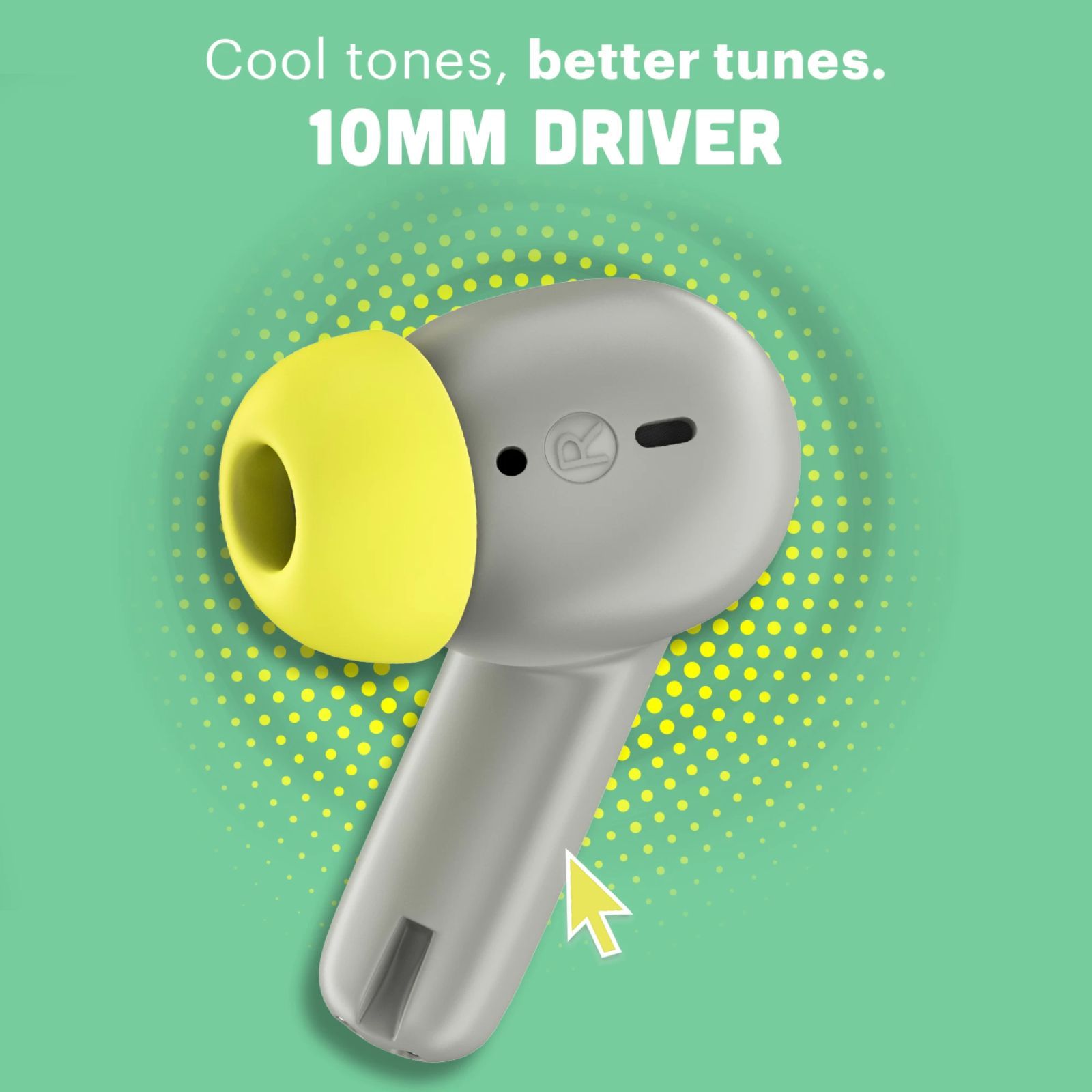 noise Pop Buds TWS Earbuds with Environmental Noise Cancellation (IPX5 Water Resistant, Hyper Sync, Steel Pop)_3