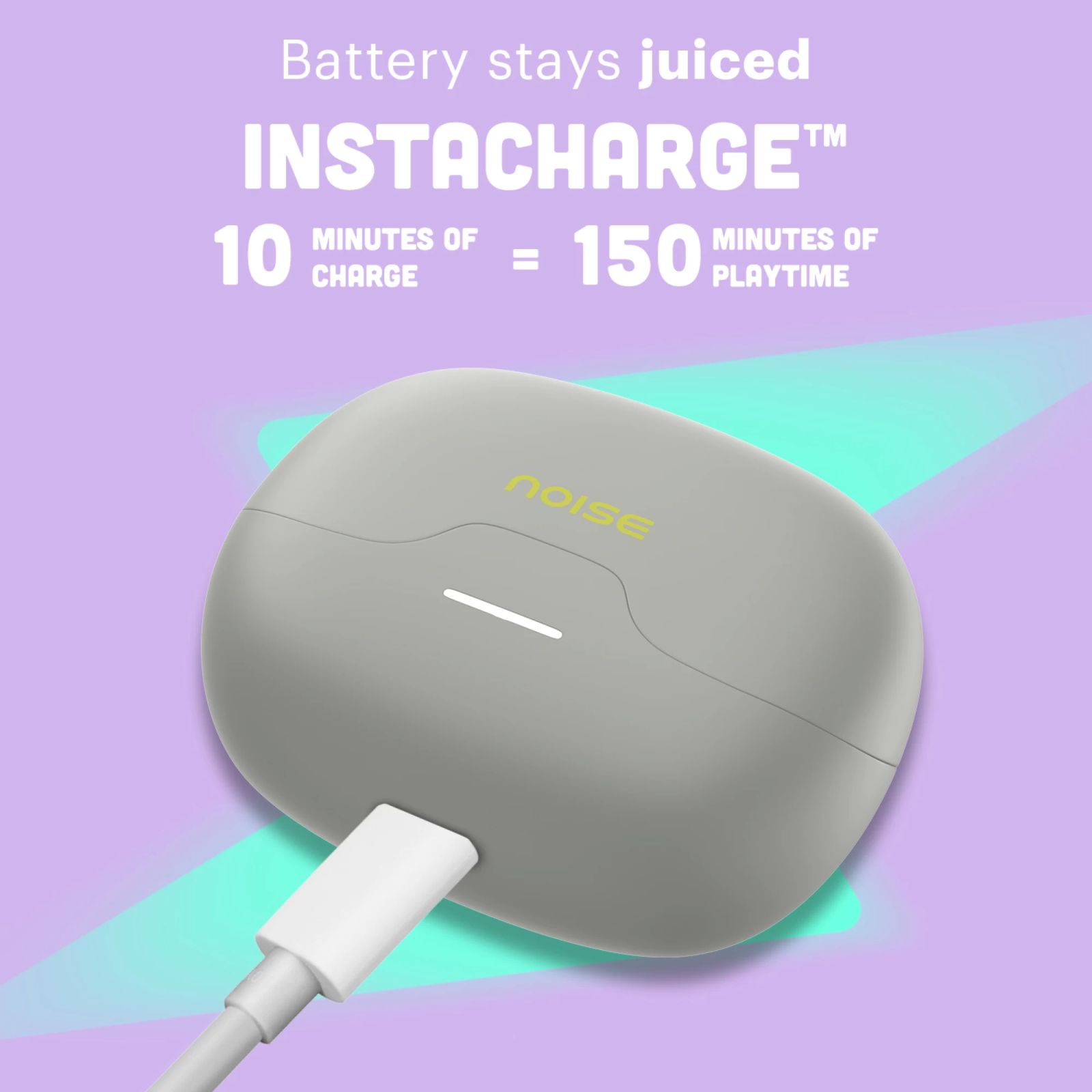 noise Pop Buds TWS Earbuds with Environmental Noise Cancellation (IPX5 Water Resistant, Hyper Sync, Steel Pop)_4