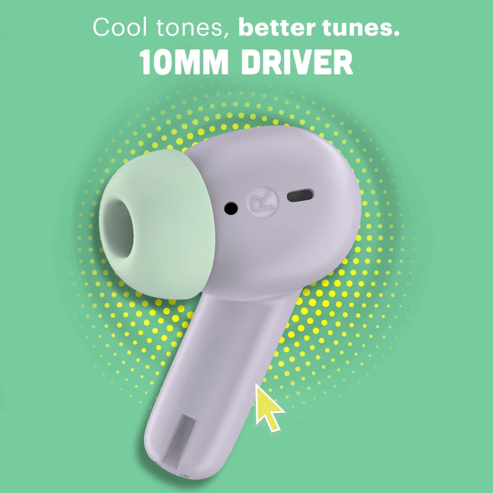 noise Pop Buds TWS Earbuds with Environmental Noise Cancellation (IPX5 Water Resistant, Hyper Sync, Lilac Pop) noise Pop Buds TWS Earbuds with Environmental Noise Cancellation (IPX5 Water Resistant, Hyper Sync, Lilac Pop)_4