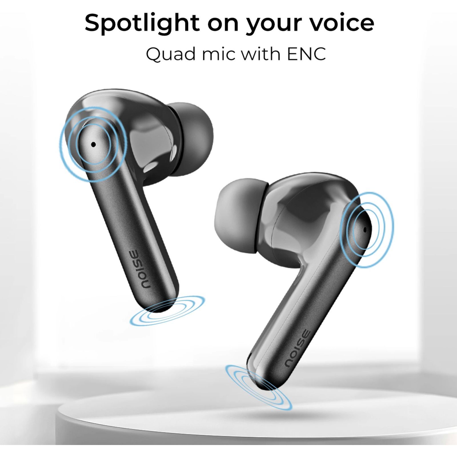 noise Air Buds Pro 4 TWS Earbuds with Active Noise Cancellation (IPX5 Water Resistant, Spatial Audio, Coal Black)_8