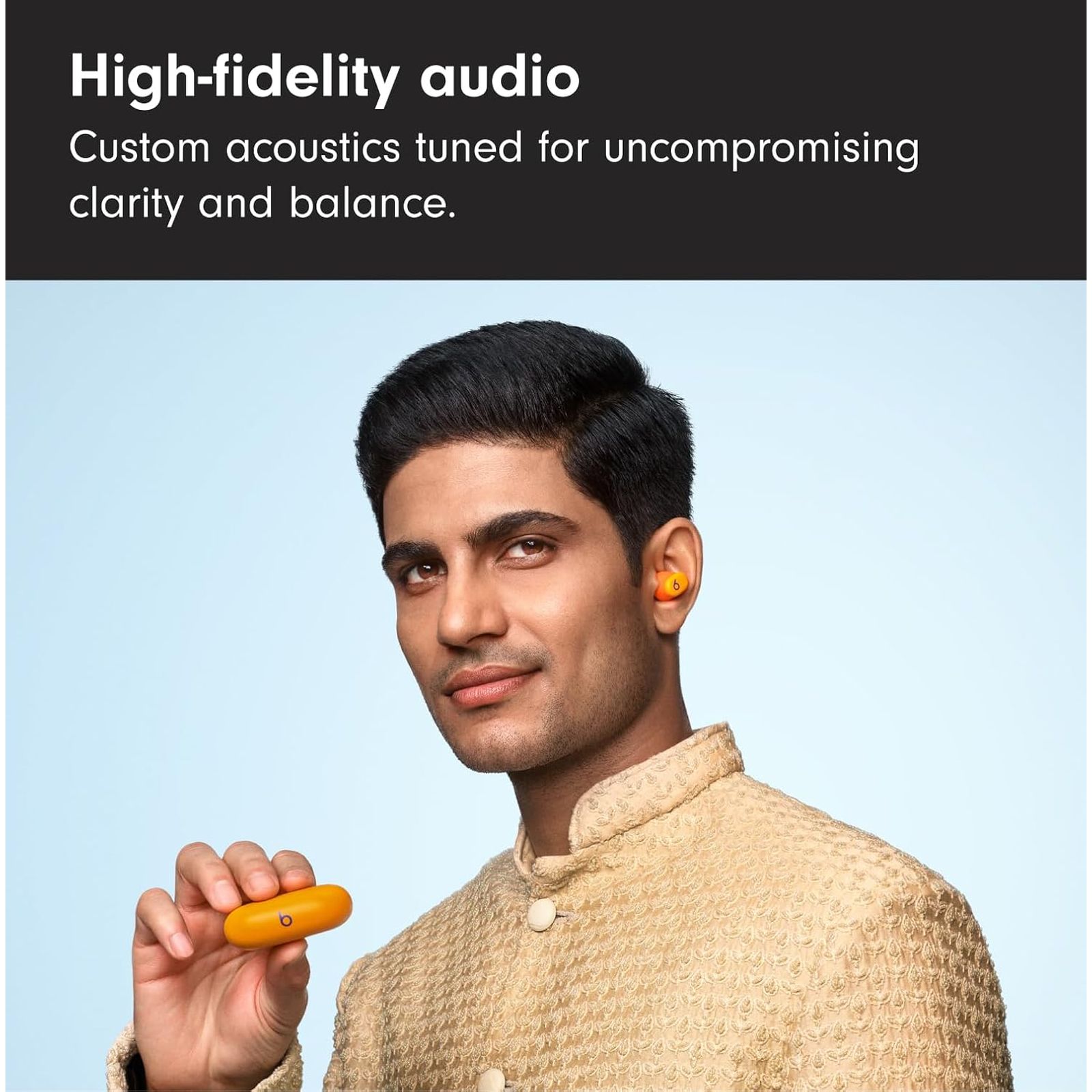 beats Solo TWS Earbuds with Passive Noise Isolation (18 Hours Playback, Burnt Orange)_8