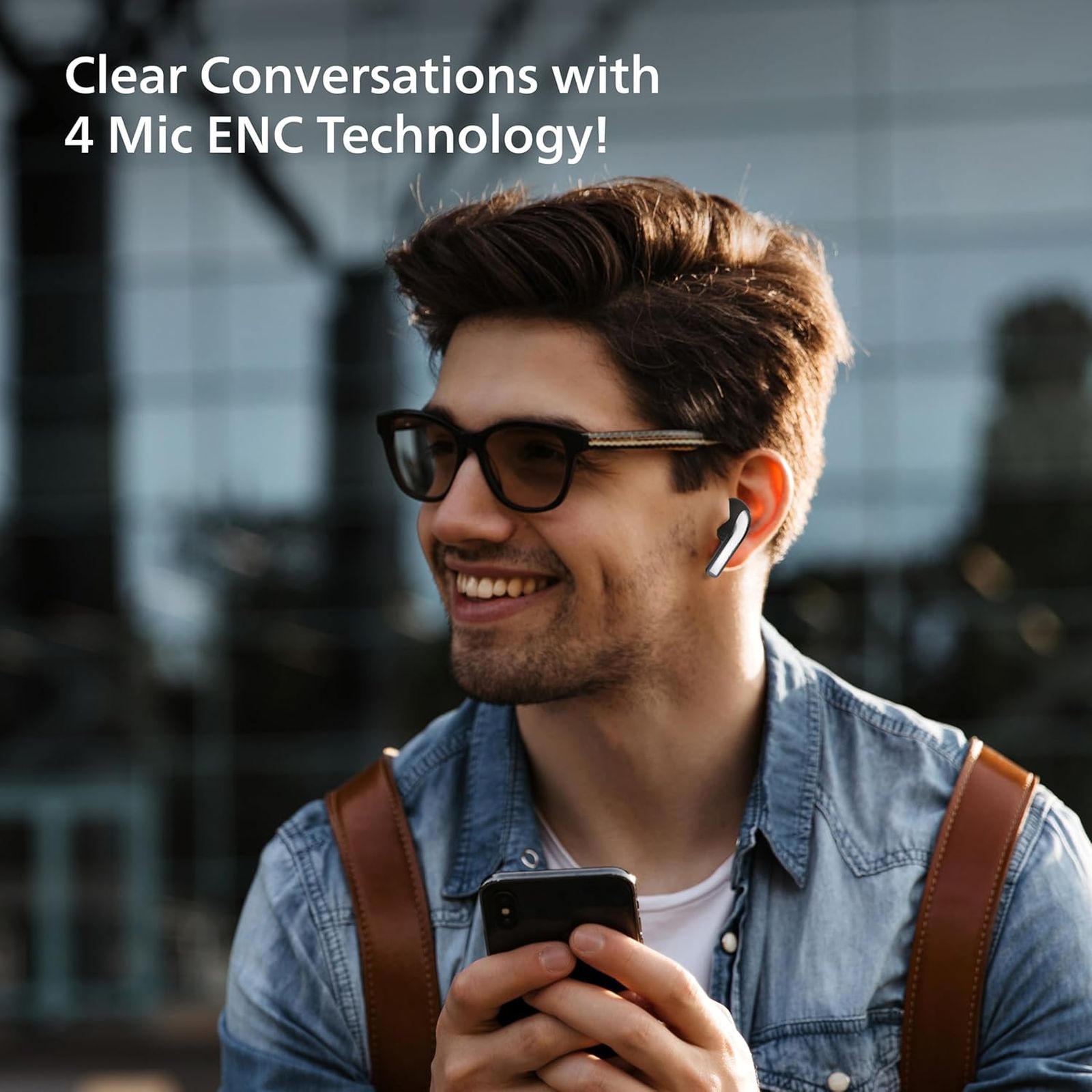 PHILIPS TAT1179BK/94 TWS Earbuds with Environmental Noise Cancellation (IPX4 Splash and Sweat Resistant, Dynamic Drivers, Black)_6