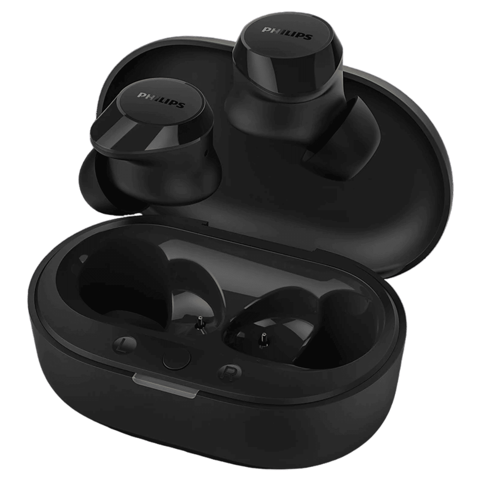 PHILIPS TAT1209BK/00 TWS Earbuds with Environmental Noise Cancellation (IPX4 Splash & Sweat Resistant, Dynamic Drivers, Black)_6