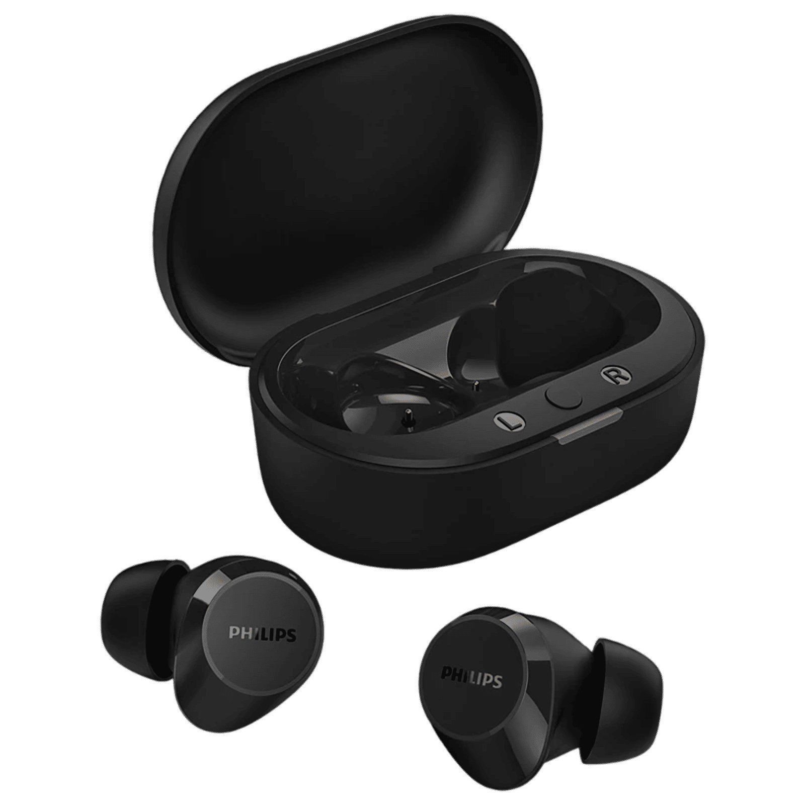 PHILIPS TAT1209BK/00 TWS Earbuds with Environmental Noise Cancellation (IPX4 Splash & Sweat Resistant, Dynamic Drivers, Black)_1