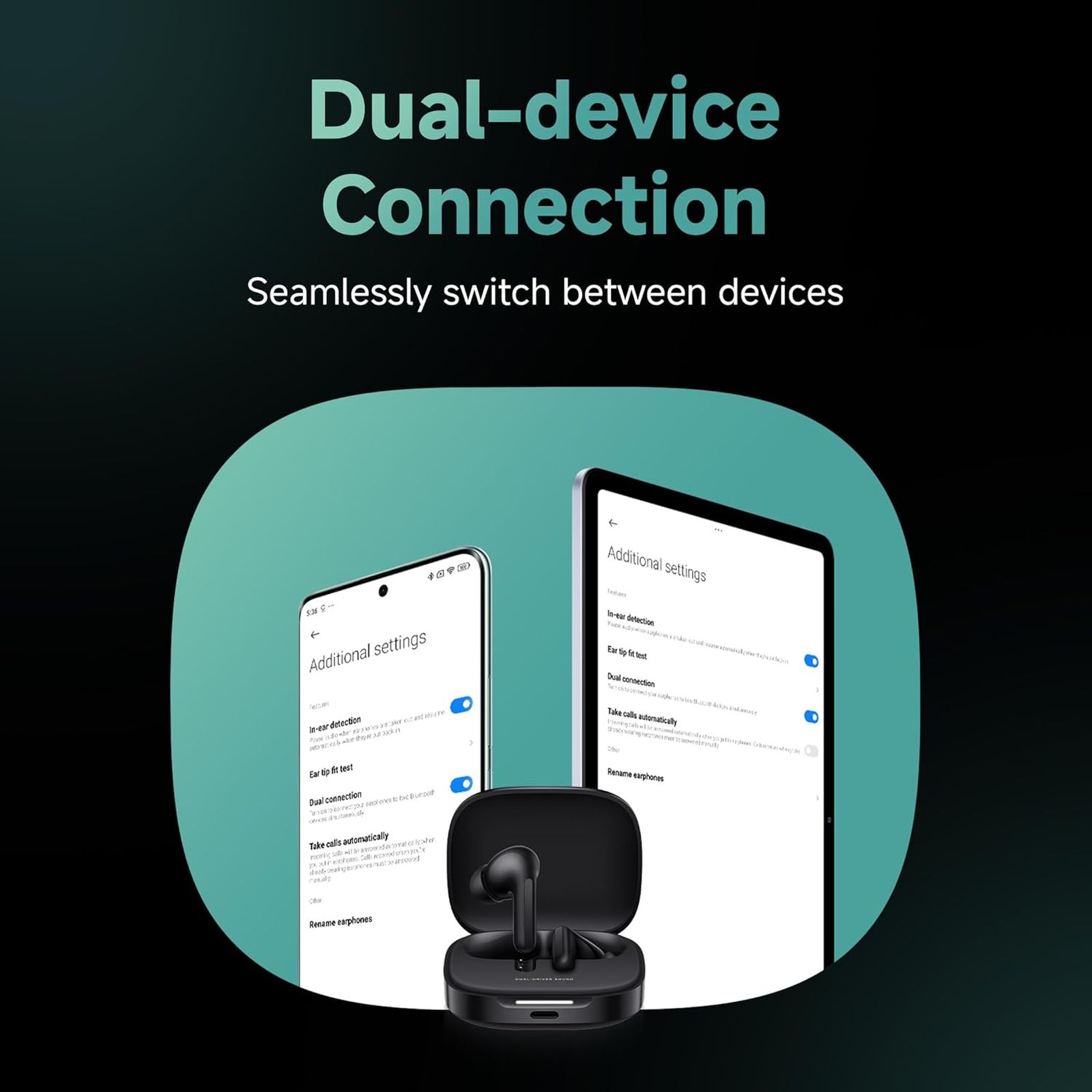 Redmi Buds 6 BHR9247IN TWS Earbuds with Active Noise Cancellation (IP54 Water Resistant, Fast Charge, Ivy Green)_6