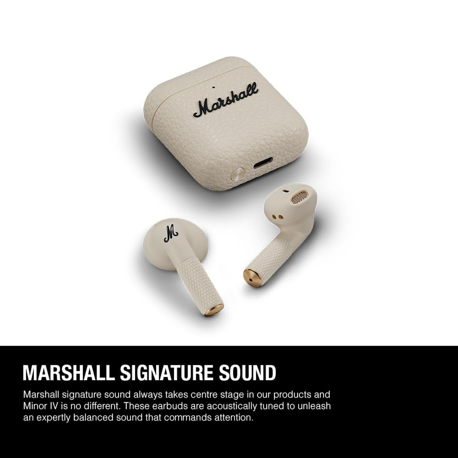 Marshall Minor IV MS-MINIVTWS-CRM TWS Earbuds (IPX4 Water Resistant, 30 Plus Hours of Playtime, Cream)_7