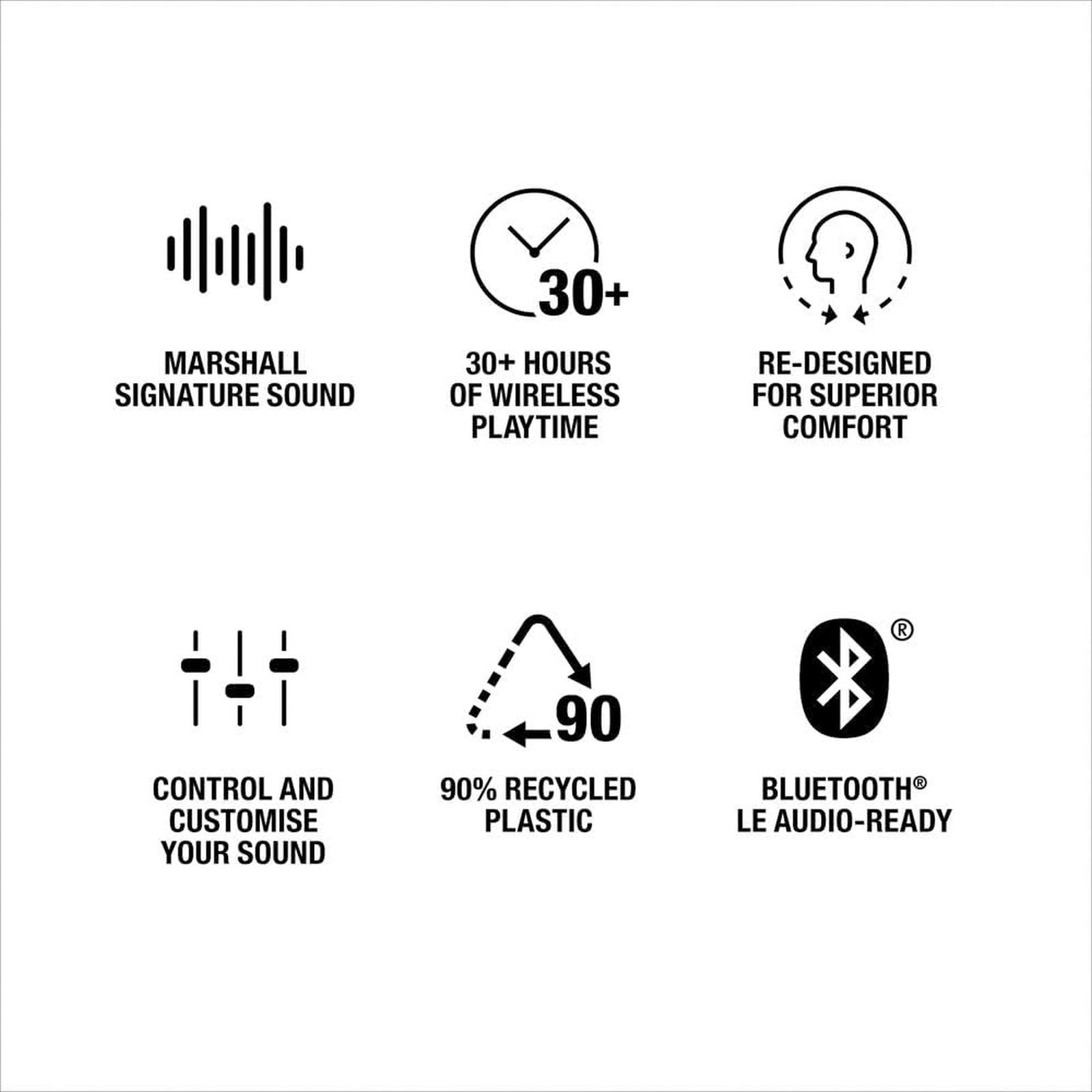 Marshall Minor IV MS-MINIVTWS-CRM TWS Earbuds (IPX4 Water Resistant, 30 Plus Hours of Playtime, Cream)_8