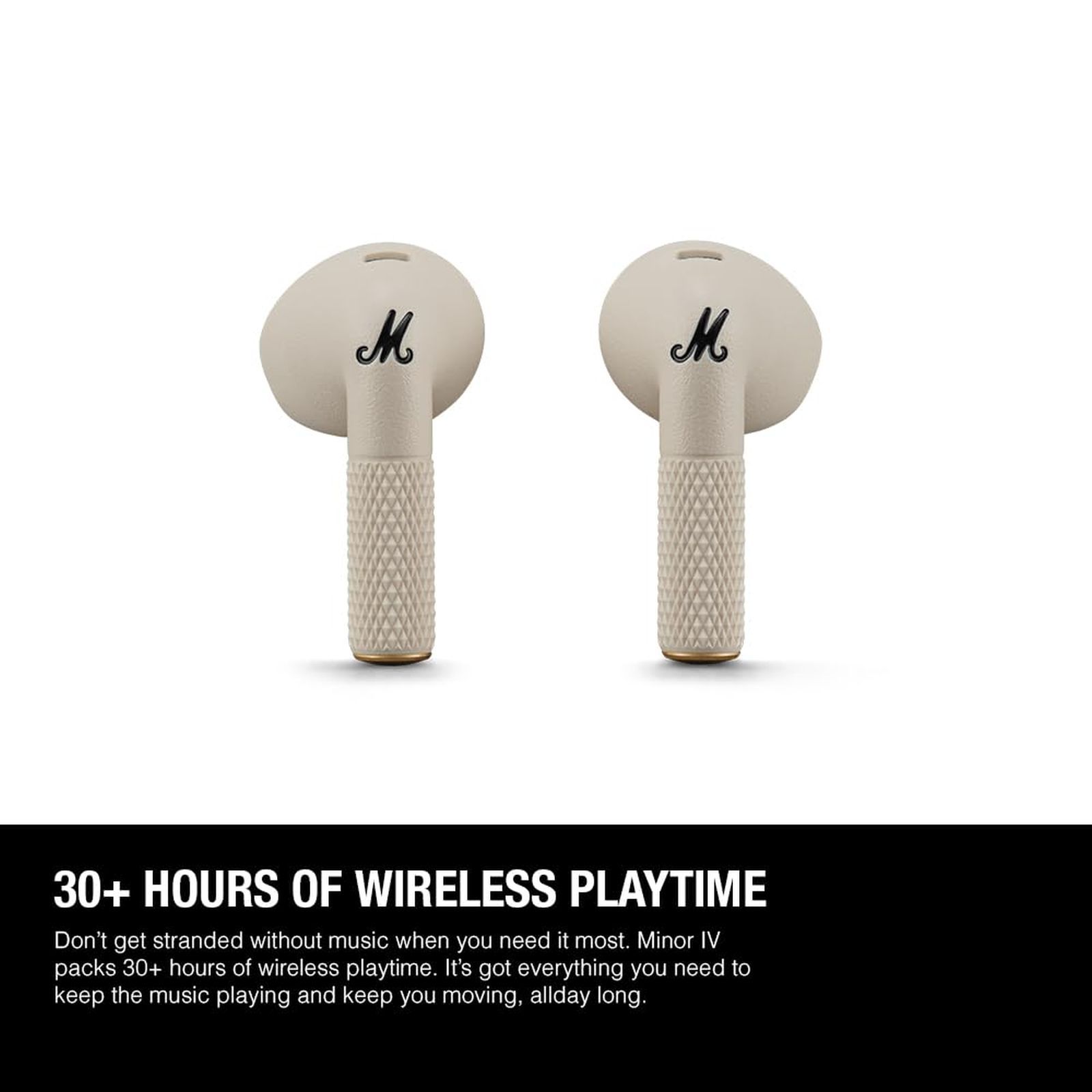 Marshall Minor IV MS-MINIVTWS-CRM TWS Earbuds (IPX4 Water Resistant, 30 Plus Hours of Playtime, Cream)_6
