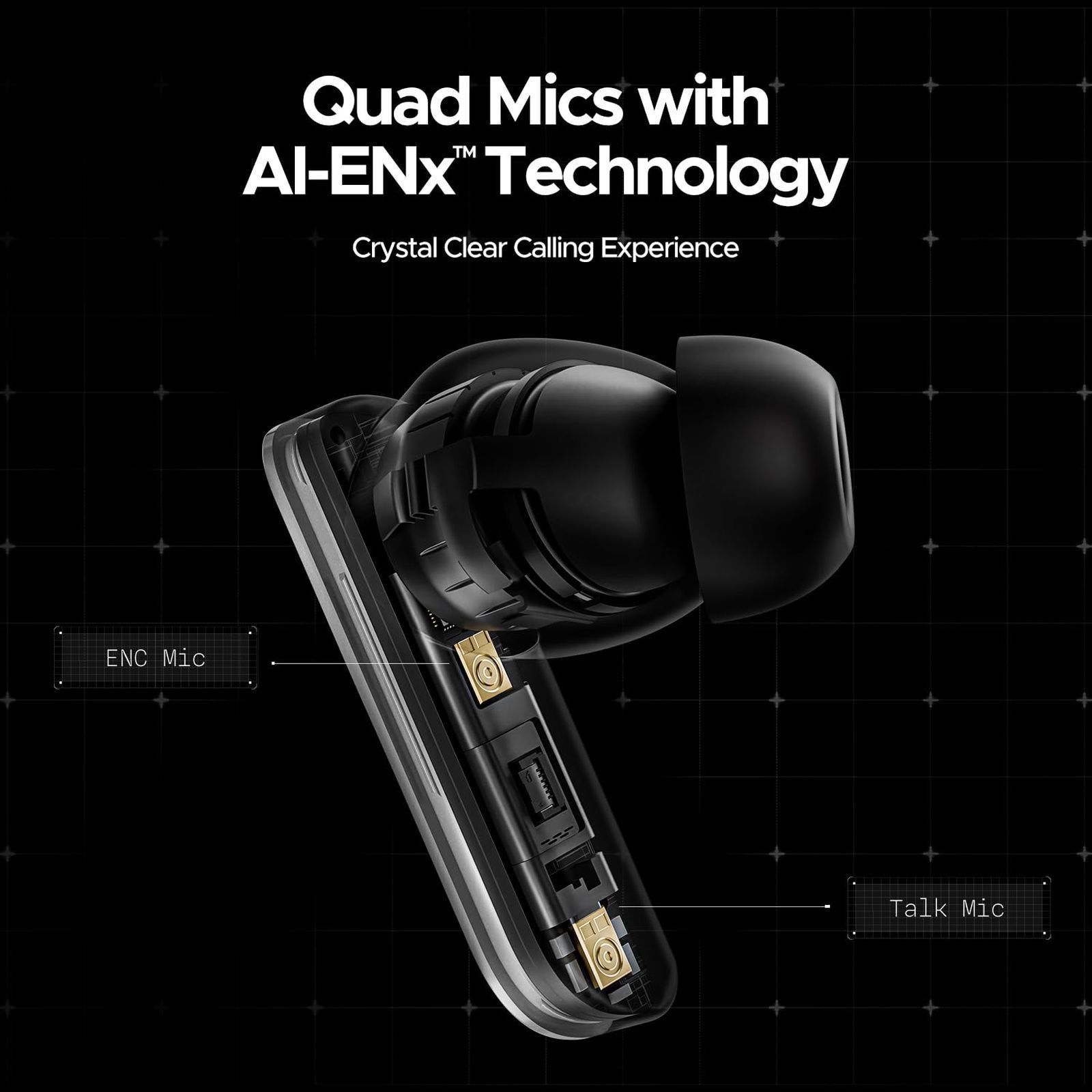 boAt Nirvana X TWS Earbuds with AI Noise Cancellation (IPX5 Water Resistant, Fast Charge, Cosmic Onyx)_3