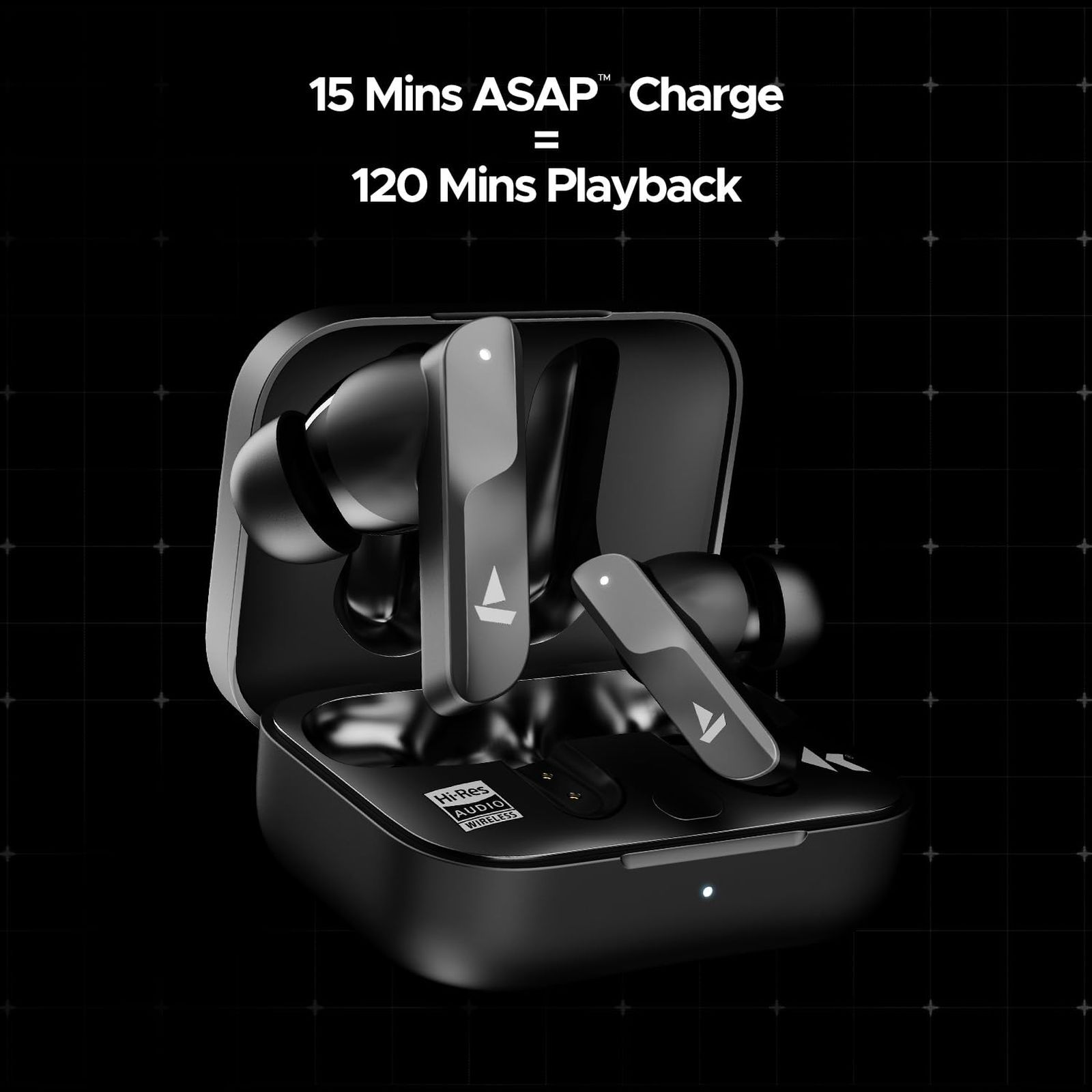 boAt Nirvana X TWS Earbuds with AI Noise Cancellation (IPX5 Water Resistant, Fast Charge, Cosmic Onyx)_5