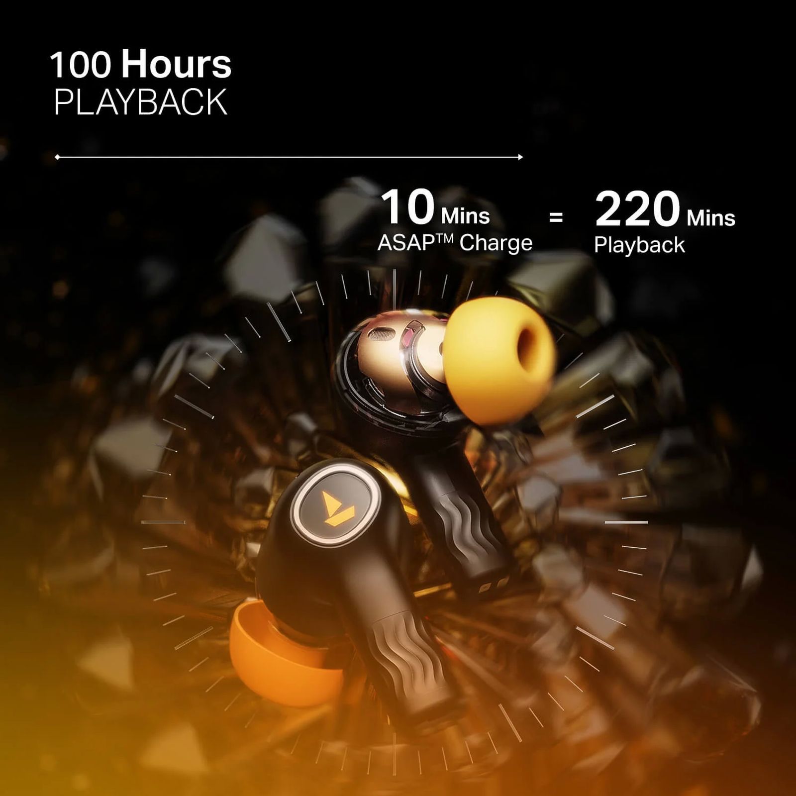 boAt Nirvana Crystl TWS Earbuds with Active Noise Cancellation (IPX4 Water Resistant, 60ms Low Latency, Yellow Pop)_6