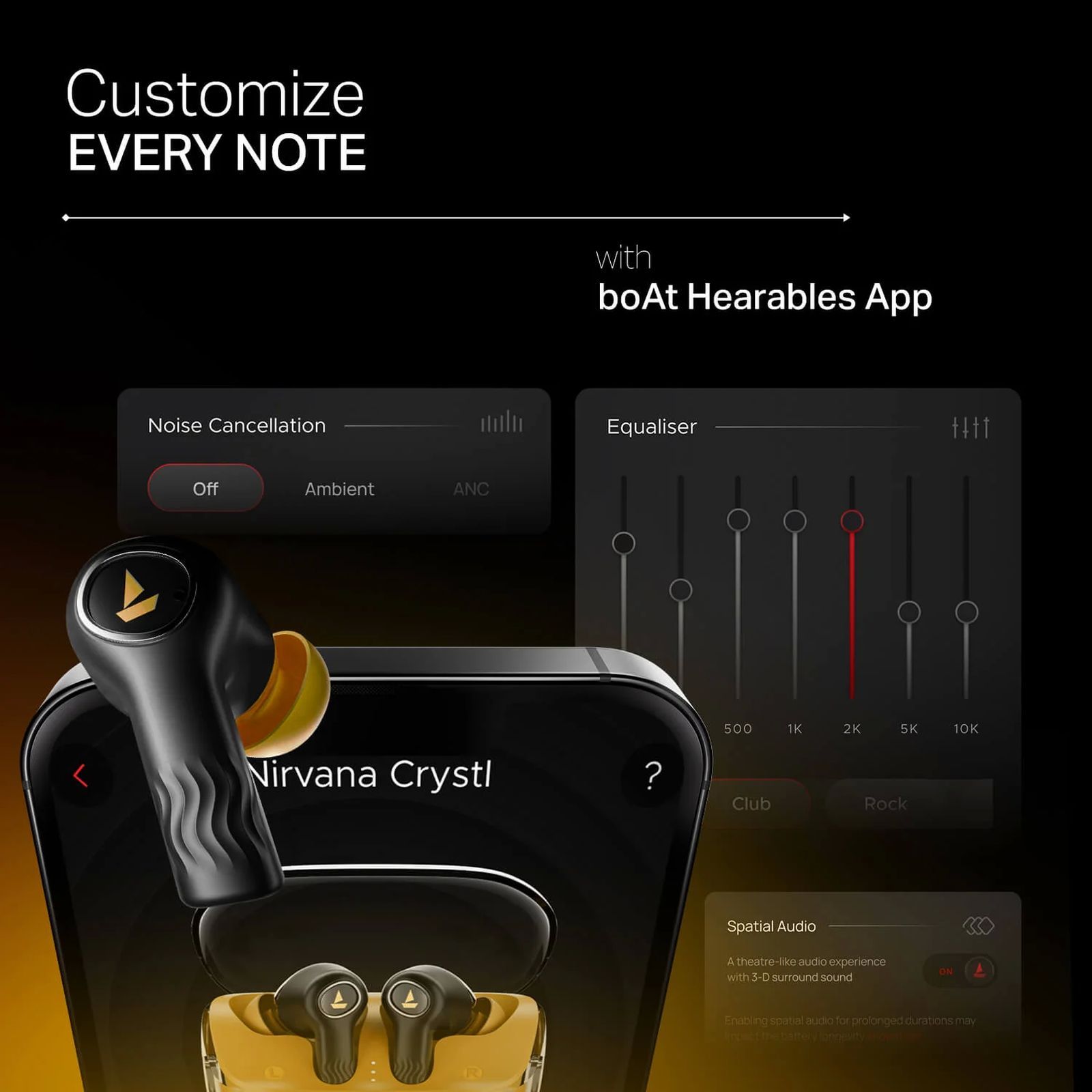 boAt Nirvana Crystl TWS Earbuds with Active Noise Cancellation (IPX4 Water Resistant, 60ms Low Latency, Yellow Pop)_9