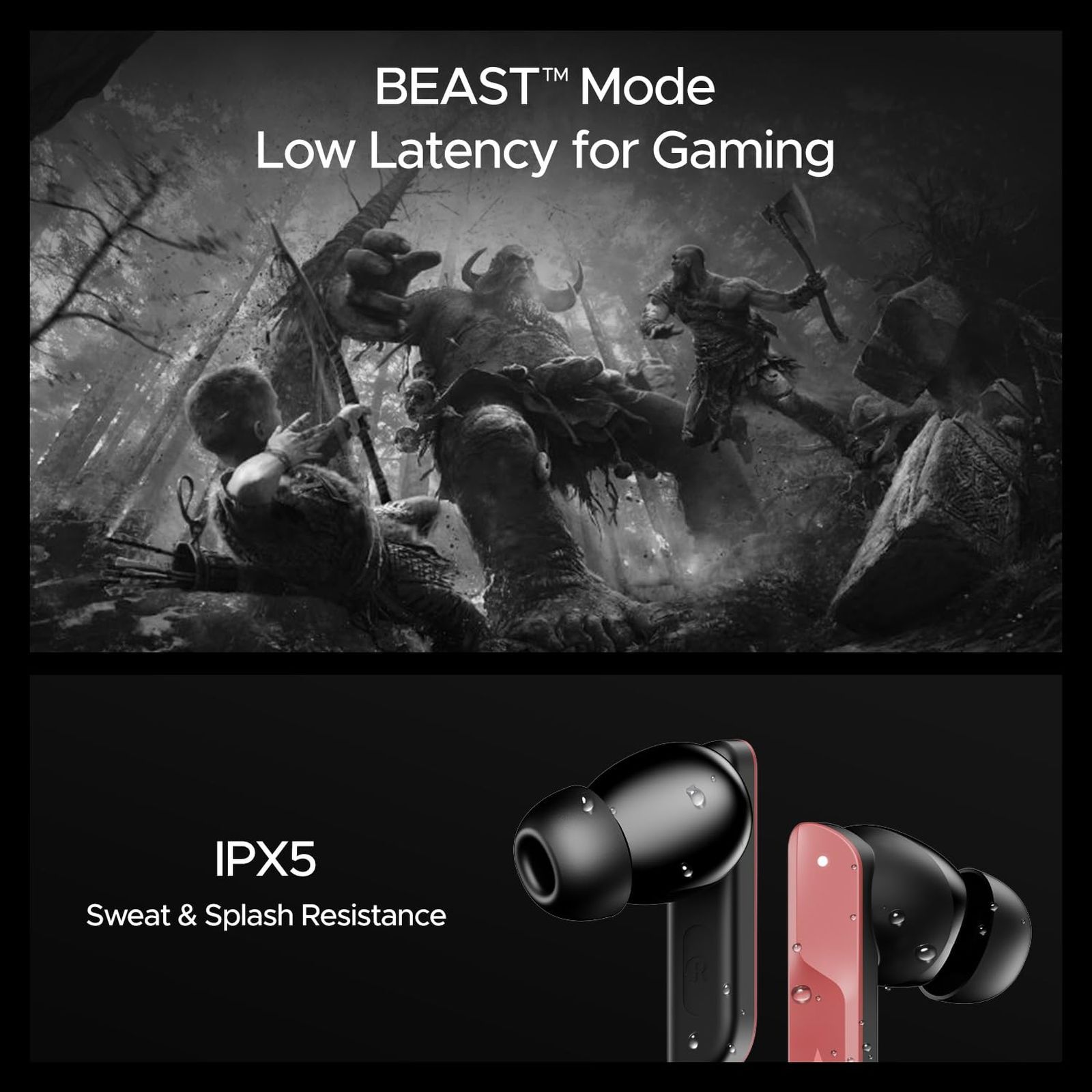 boAt Nirvana X TWS Earbuds with AI Noise Cancellation (IPX5 Water Resistant, Fast Charge, Galactic Red) boAt Nirvana X TWS Earbuds with AI Noise Cancellation (IPX5 Water Resistant, Fast Charge, Galactic Red)_9