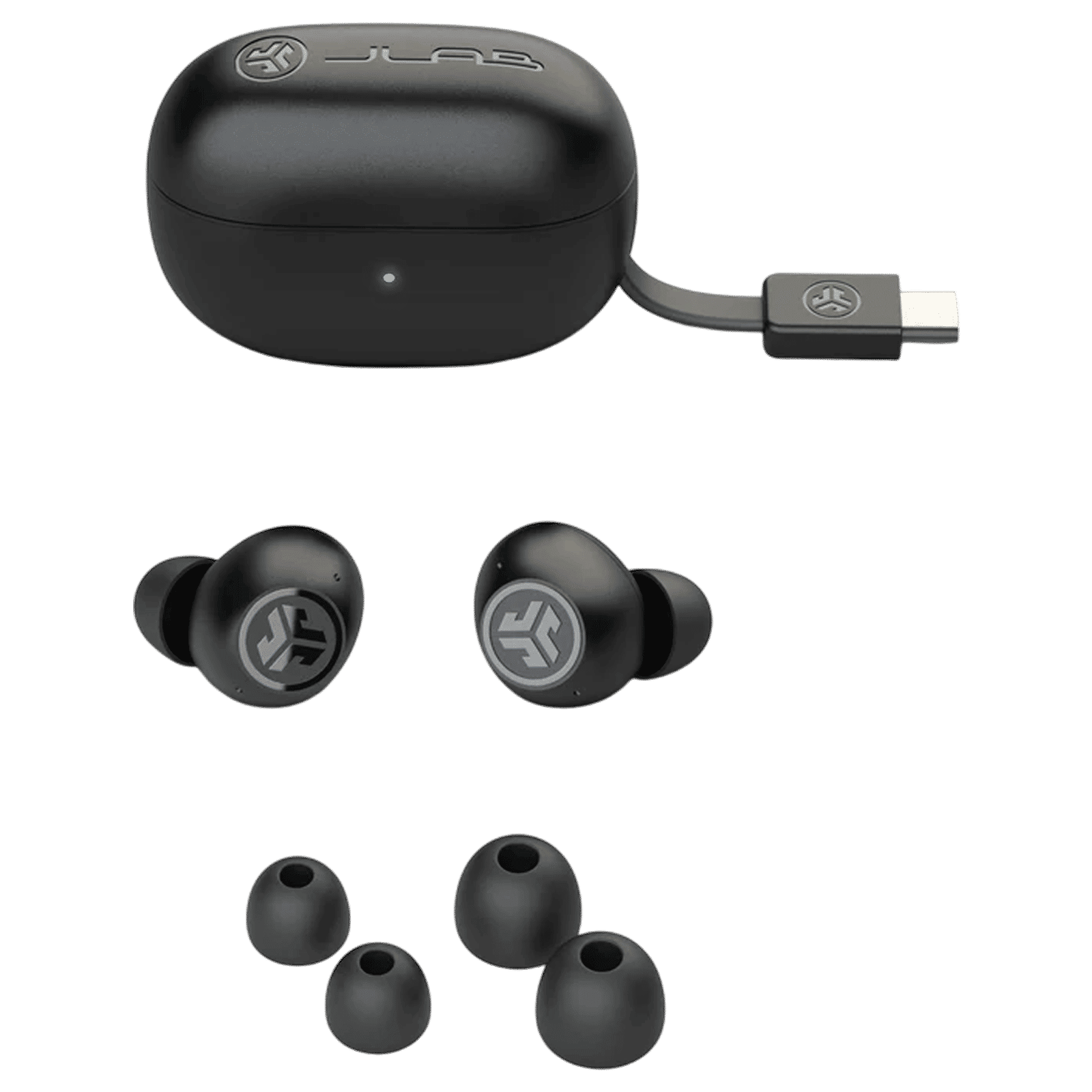 JLAB Go Pop ANC TWS Earbuds with Active Noise Cancellation (IP55 Sweat and Splashproof, Google Fast Pair, Black)_4