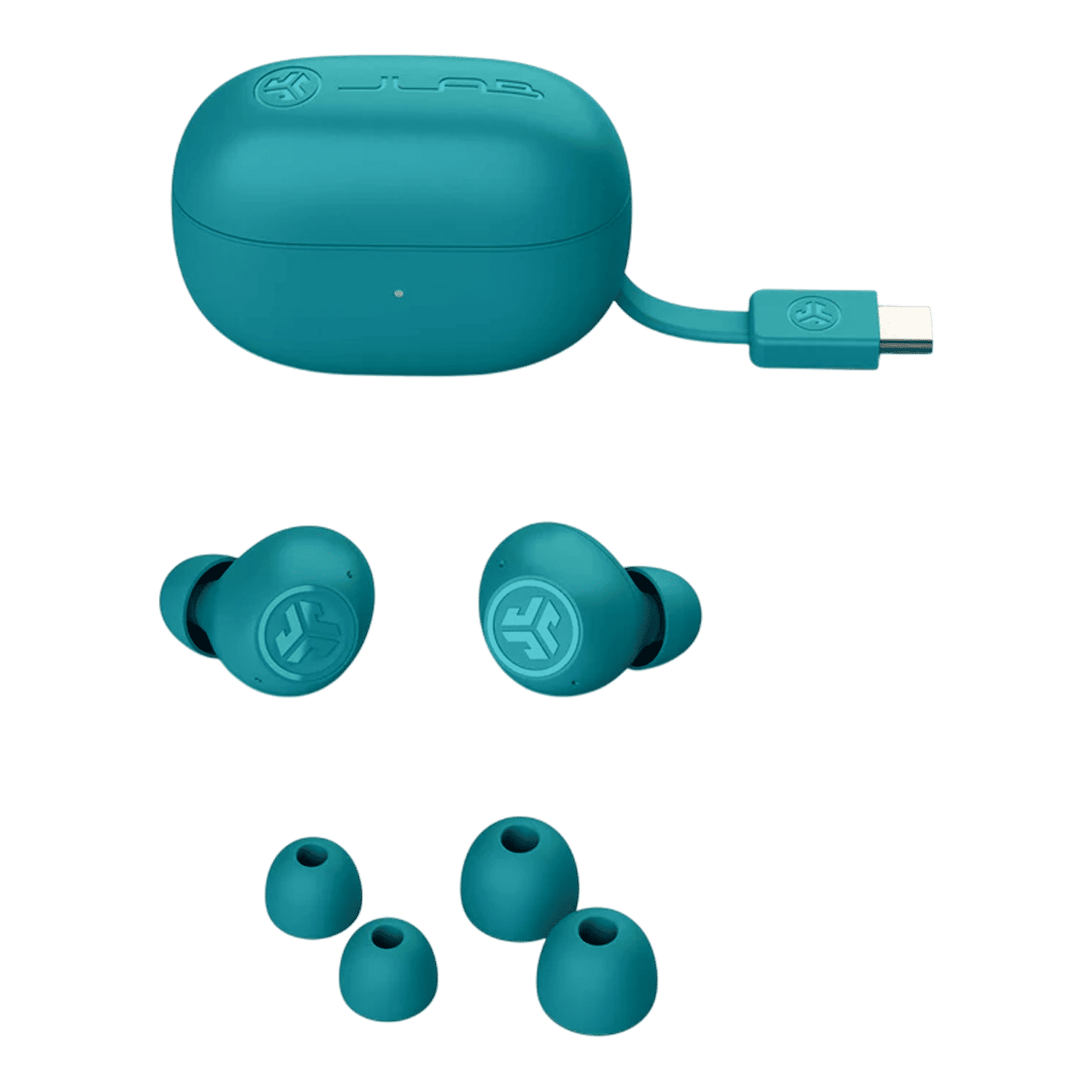 JLAB Go Pop ANC TWS Earbuds with Active Noise Cancellation (IP55 Sweat and Splashproof, Google Fast Pair, Teal)_4