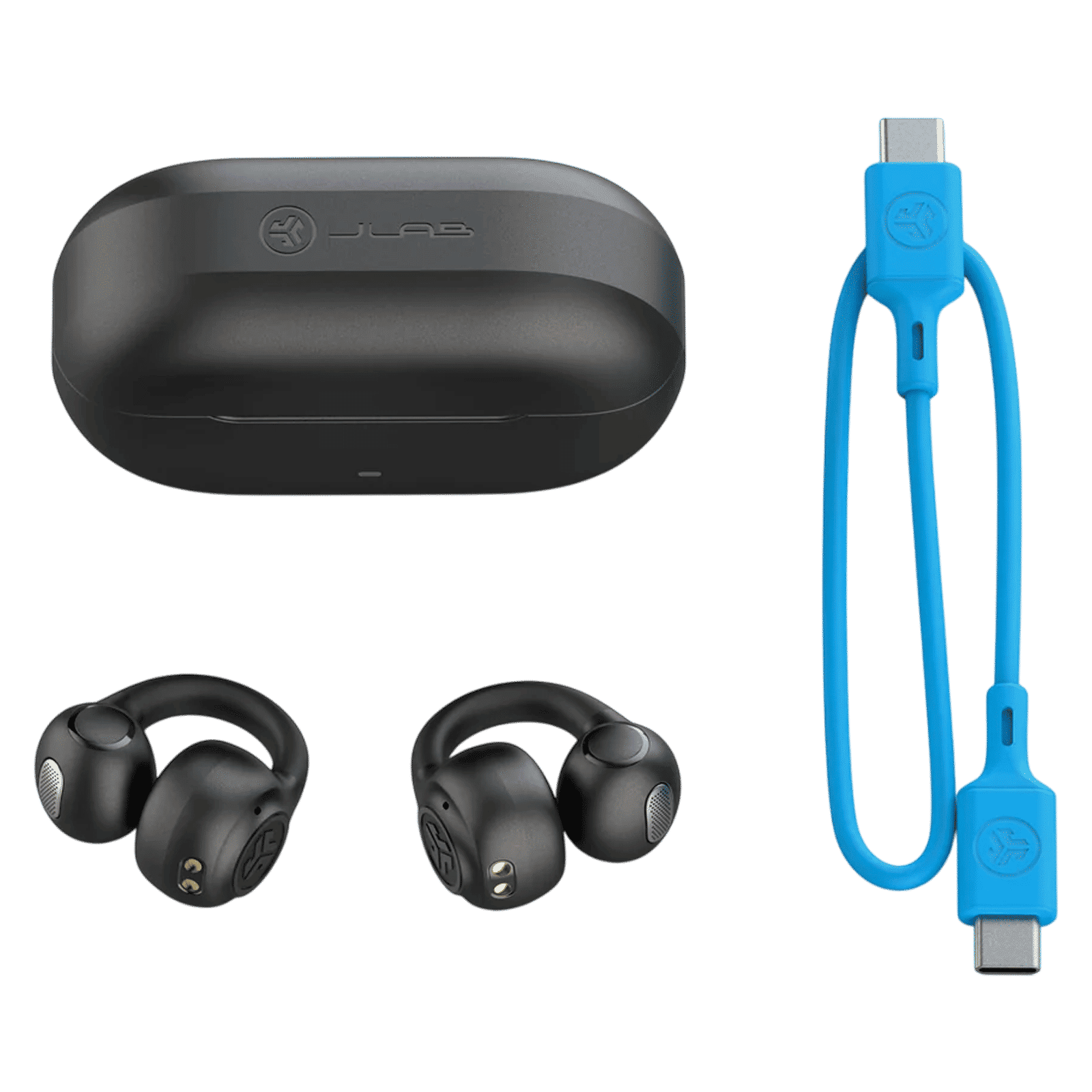 JLAB Flex Open TWS Earbuds with Active Noise Cancellation (IPX4 Splashproof, Google Fast Pair, Black) JLAB Flex Open TWS Earbuds with Active Noise Cancellation (IPX4 Splashproof, Google Fast Pair, Black)_4