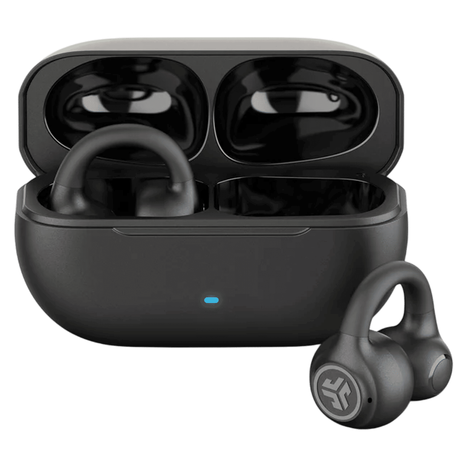 JLAB Flex Open TWS Earbuds with Active Noise Cancellation (IPX4 Splashproof, Google Fast Pair, Black) JLAB Flex Open TWS Earbuds with Active Noise Cancellation (IPX4 Splashproof, Google Fast Pair, Black)_1