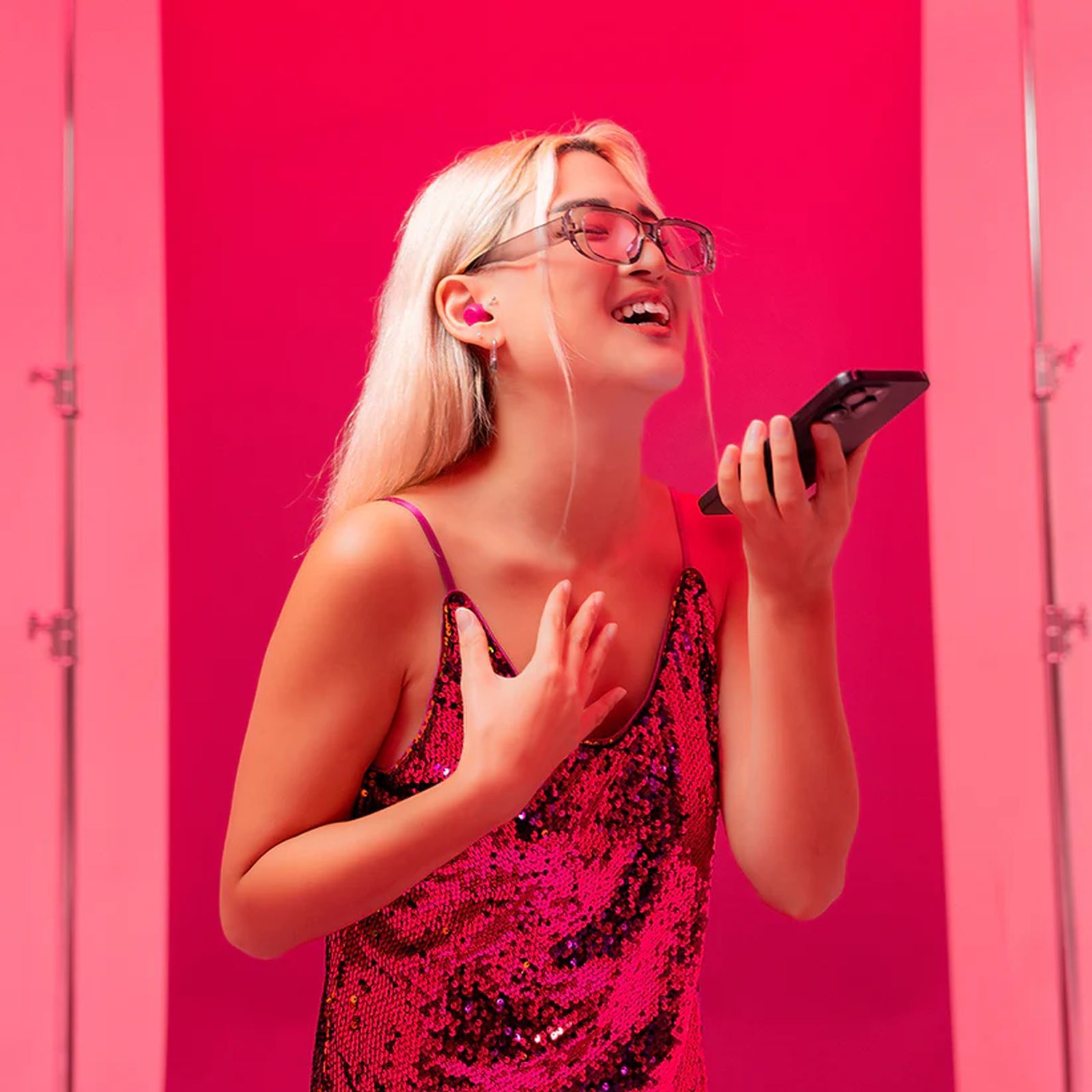 JLAB Go Pop ANC TWS Earbuds with Active Noise Cancellation (IP55 Sweat and Splashproof, Google Fast Pair, Fuchsia)_5