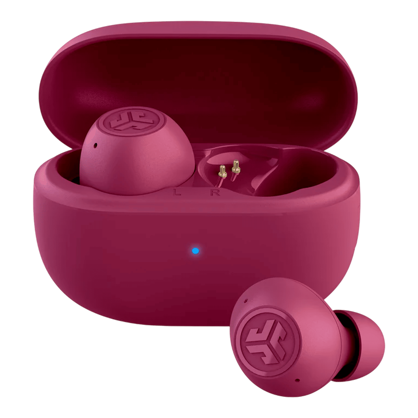 JLAB Go Pop ANC TWS Earbuds with Active Noise Cancellation (IP55 Sweat and Splashproof, Google Fast Pair, Fuchsia)_1