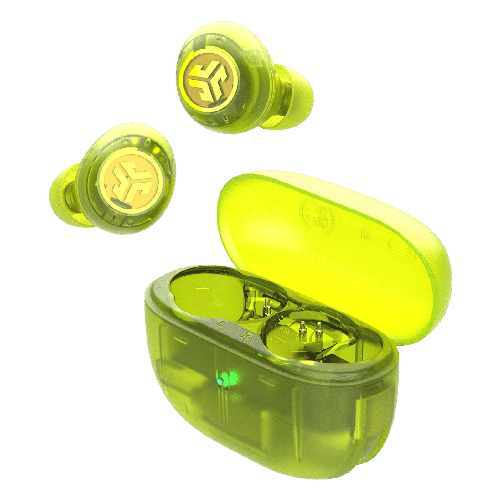 JLAB Go Pop ANC TWS Earbuds with Active Noise Cancellation (IP55 Sweat and Splashproof, Google Fast Pair, Transparent Neon Green) JLAB Go Pop ANC TWS Earbuds with Active Noise Cancellation (IP55 Sweat and Splashproof, Google Fast Pair, Transparent Neon Green)_3