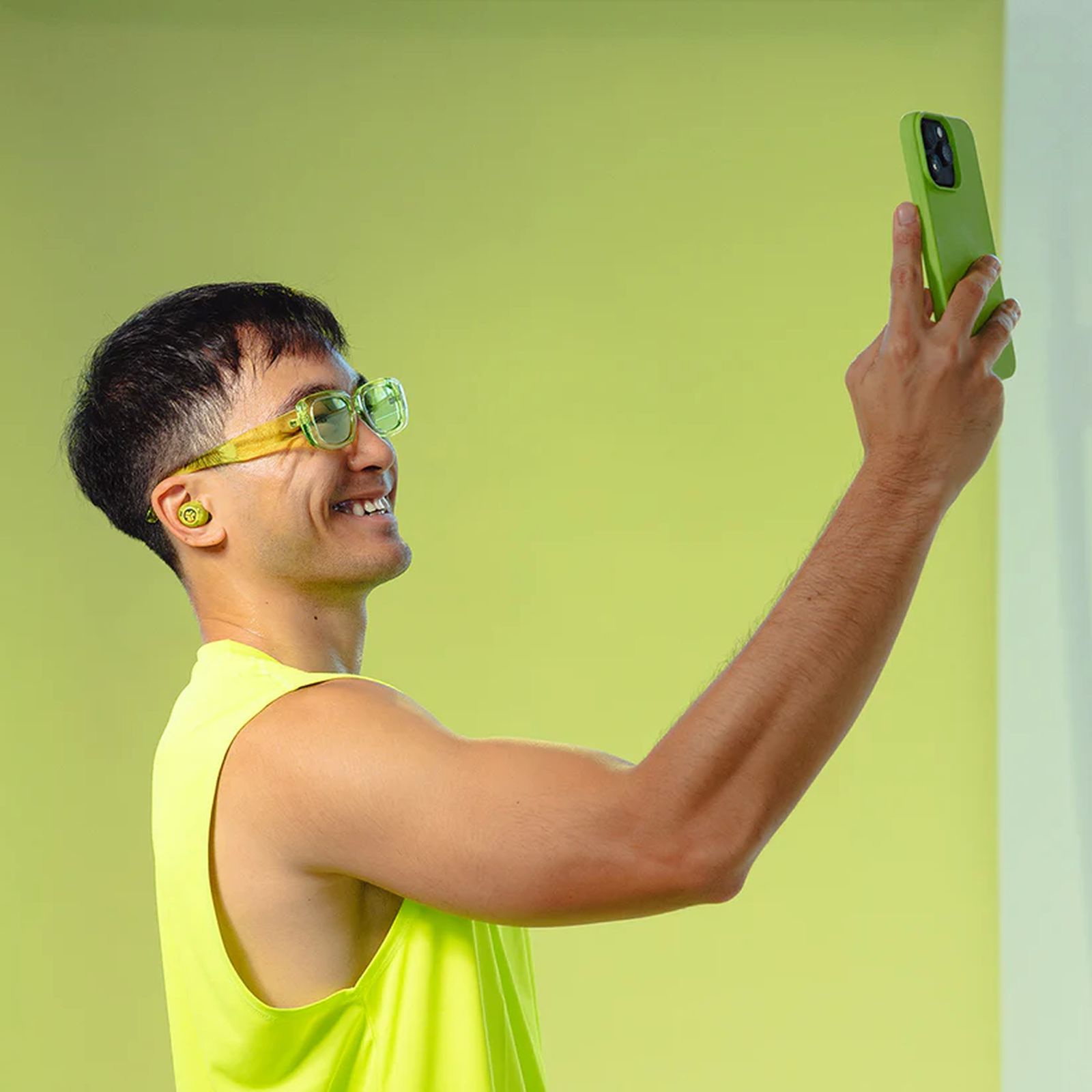 JLAB Go Pop ANC TWS Earbuds with Active Noise Cancellation (IP55 Sweat and Splashproof, Google Fast Pair, Transparent Neon Green) JLAB Go Pop ANC TWS Earbuds with Active Noise Cancellation (IP55 Sweat and Splashproof, Google Fast Pair, Transparent Neon Green)_5