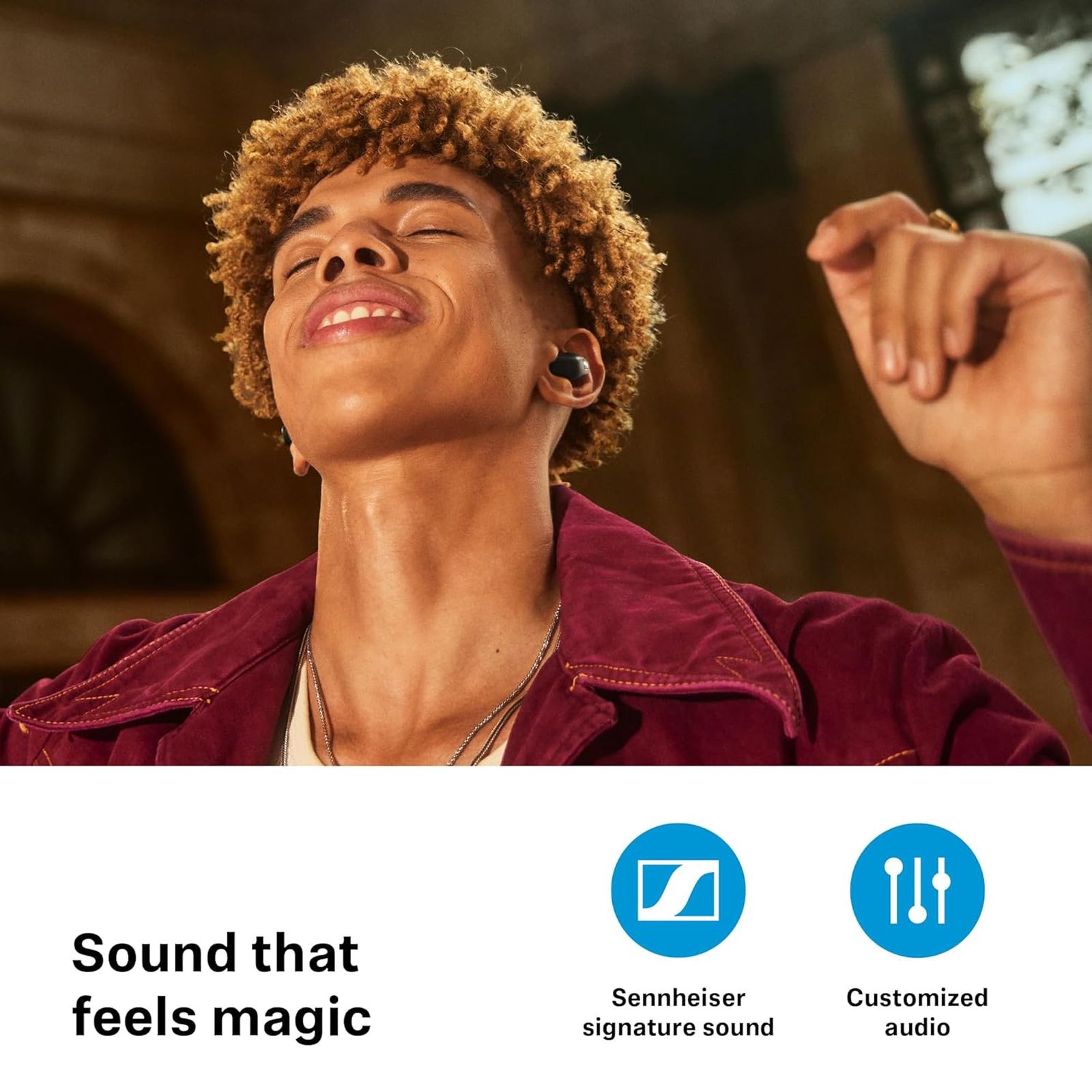 SENNHEISER ACCENTUM 700263 TWS Earbuds with Hybrid Active Noise Cancellation (IP54 Splash Resistant, 28 Hours Battery Life, White) SENNHEISER ACCENTUM 700263 TWS Earbuds with Hybrid Active Noise Cancellation (IP54 Splash Resistant, 28 Hours Battery Life, White)_7