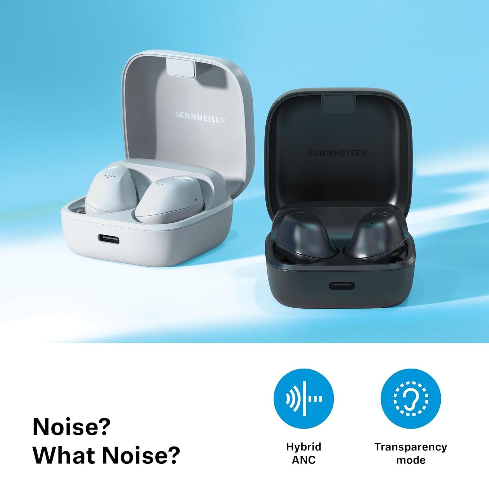 SENNHEISER ACCENTUM 700263 TWS Earbuds with Hybrid Active Noise Cancellation (IP54 Splash Resistant, 28 Hours Battery Life, White) SENNHEISER ACCENTUM 700263 TWS Earbuds with Hybrid Active Noise Cancellation (IP54 Splash Resistant, 28 Hours Battery Life, White)_9