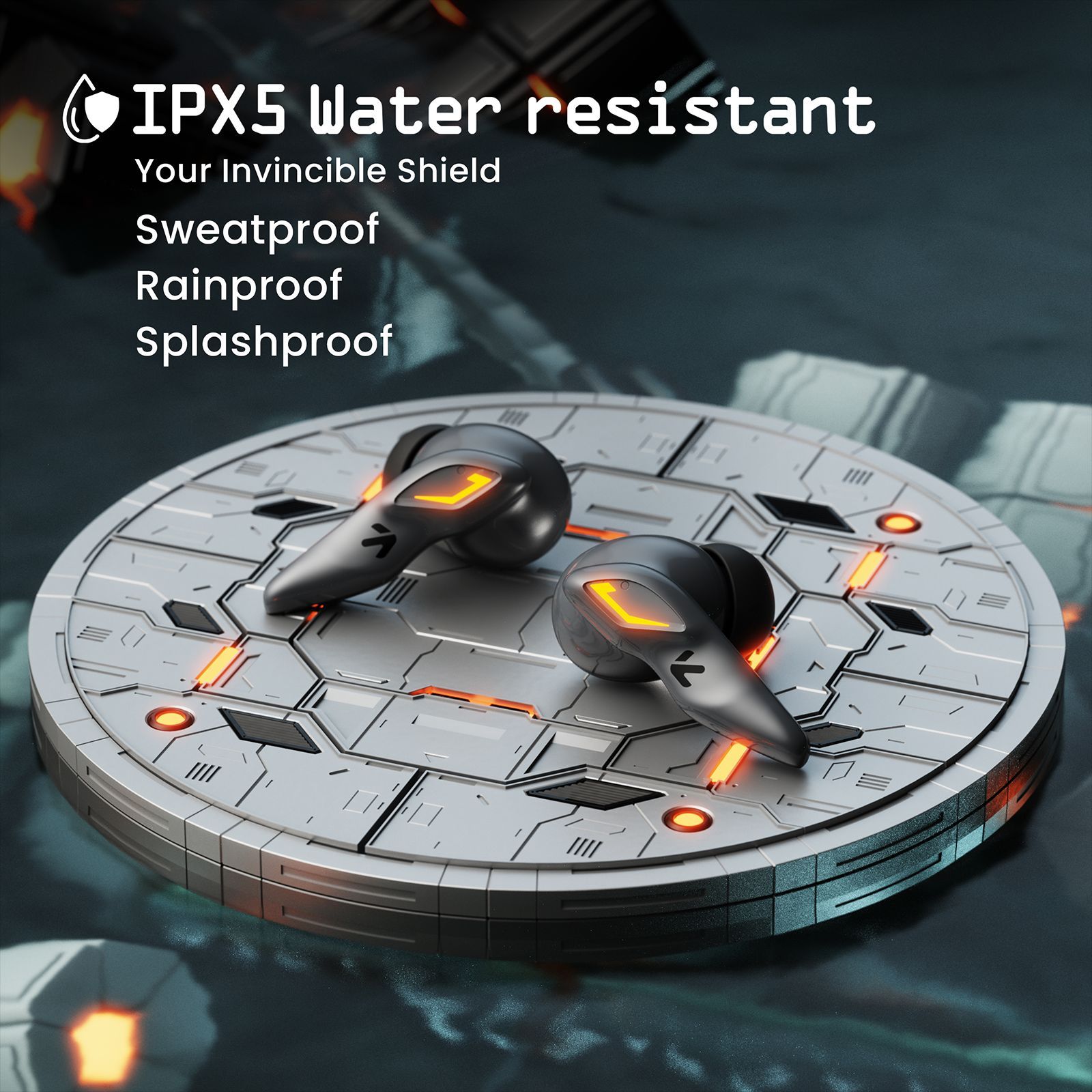 GOBOULT (formerly Boult) Ember TWS Earbuds with Environmental Noise Cancellation (IPX5 Water Resistant, Fast Charging, Smoky)_12