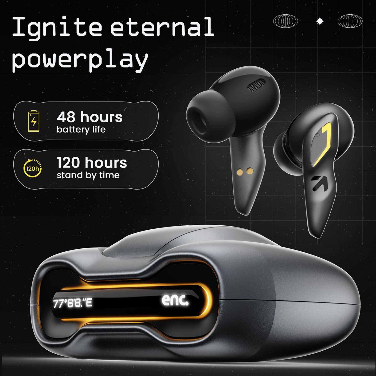 GOBOULT (formerly Boult) Ember TWS Earbuds with Environmental Noise Cancellation (IPX5 Water Resistant, Fast Charging, Smoky)_15